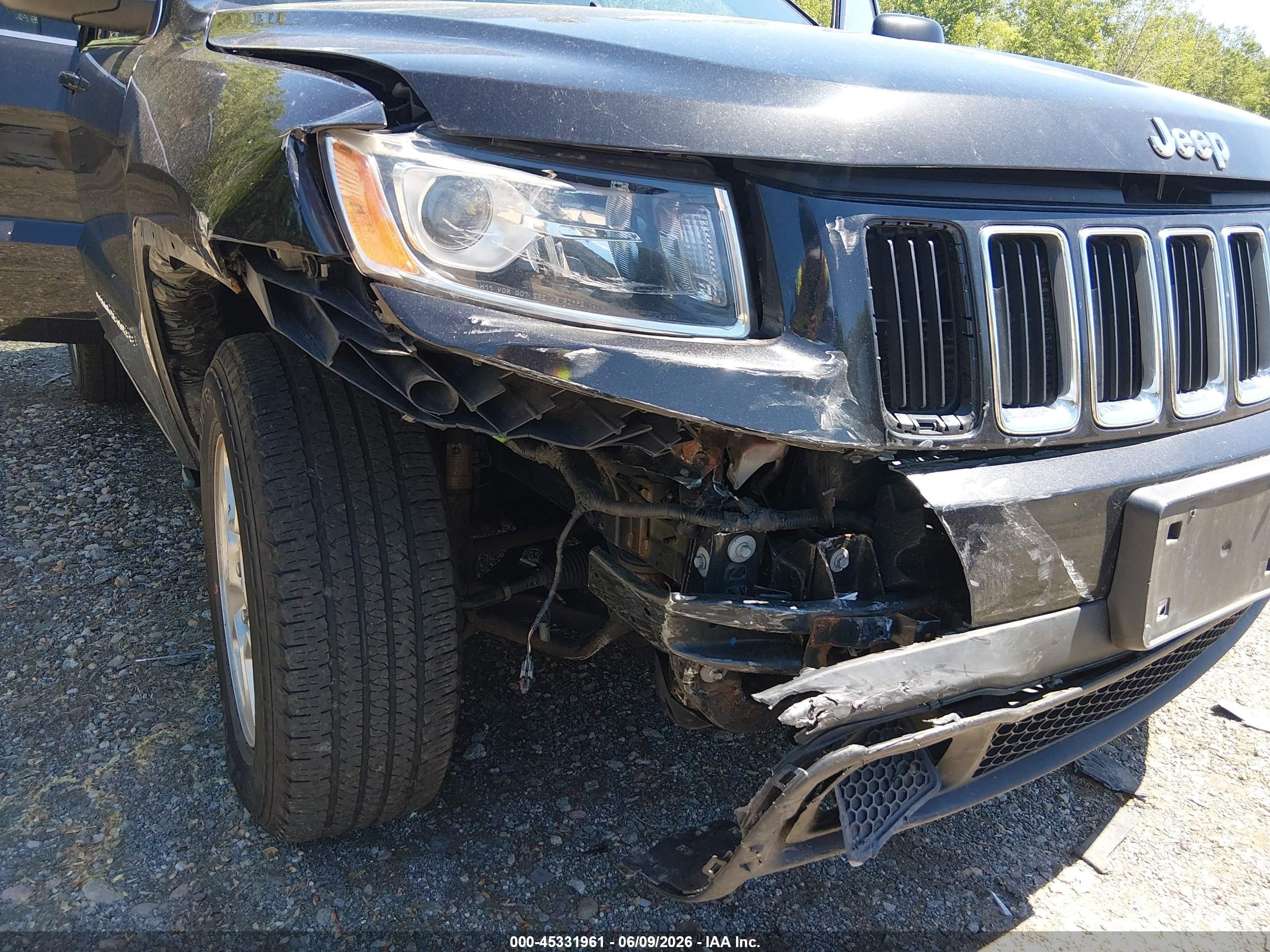 2014 Jeep Grand Cherokee Laredo Black vin: 1C4RJFAG0EC439398