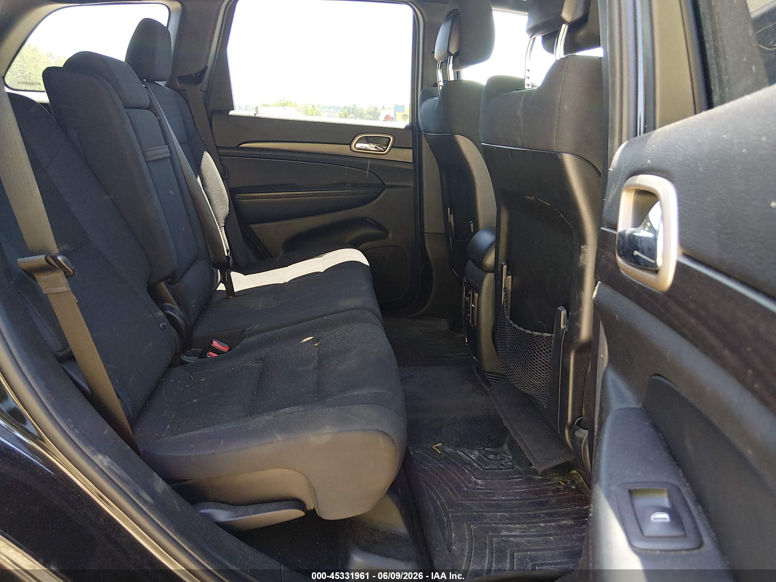 2014 Jeep Grand Cherokee Laredo Black vin: 1C4RJFAG0EC439398