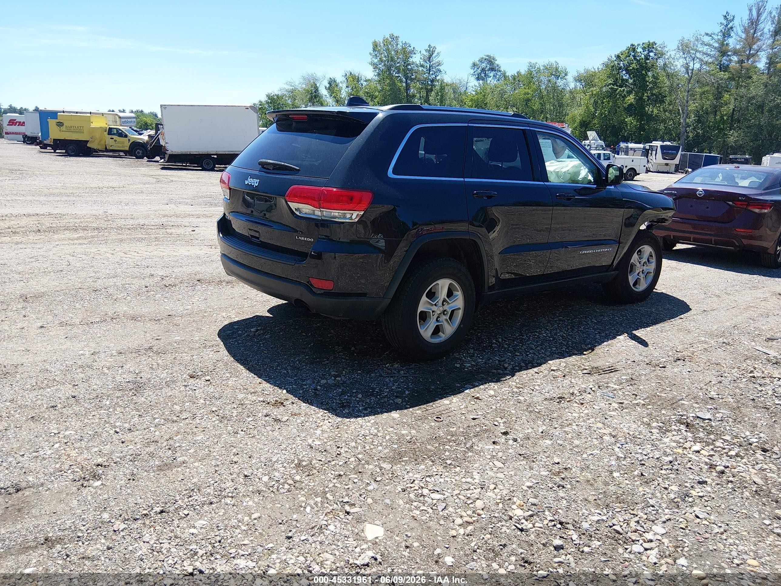 2014 Jeep Grand Cherokee Laredo Black vin: 1C4RJFAG0EC439398