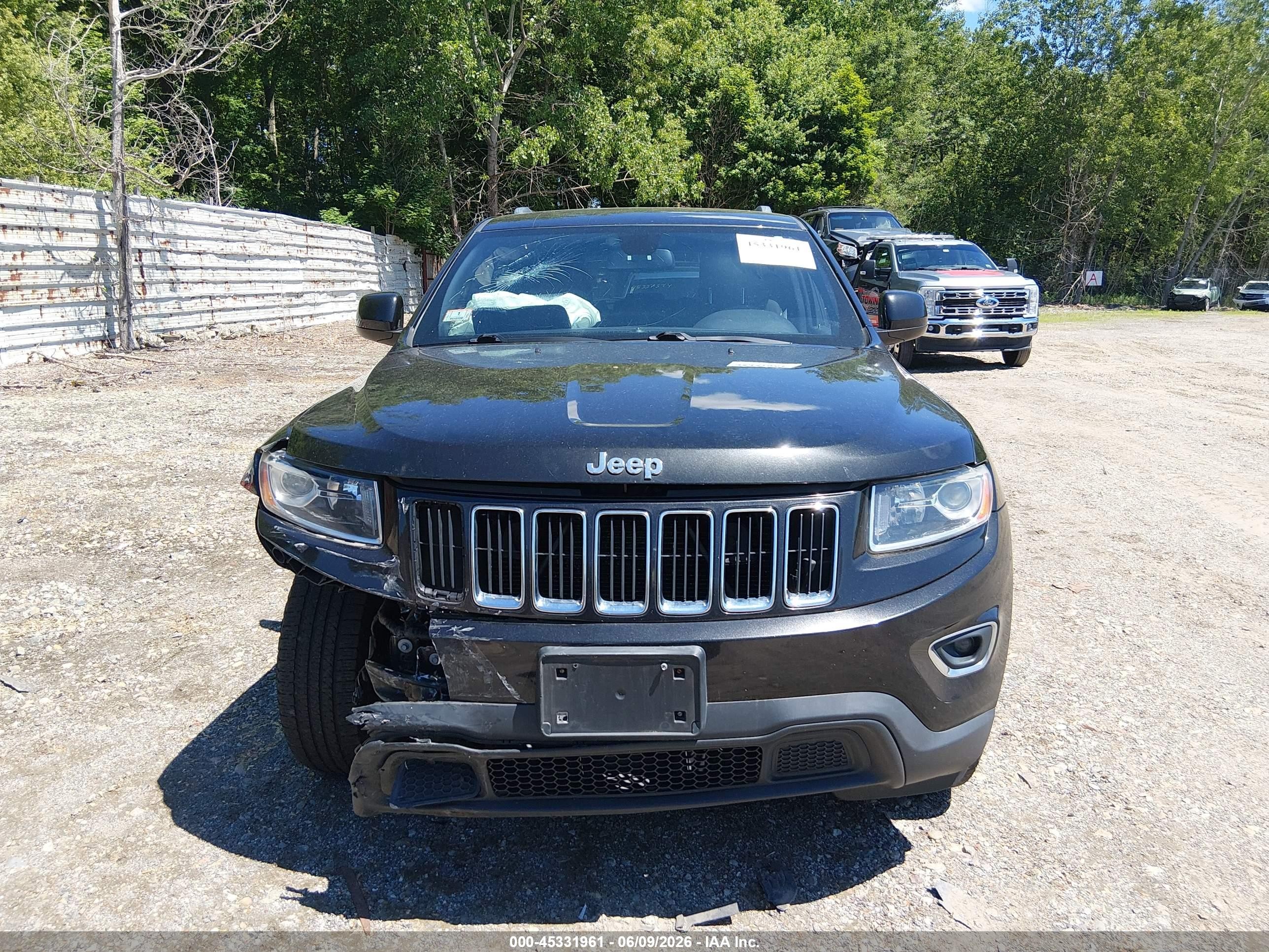 2014 Jeep Grand Cherokee Laredo Black vin: 1C4RJFAG0EC439398