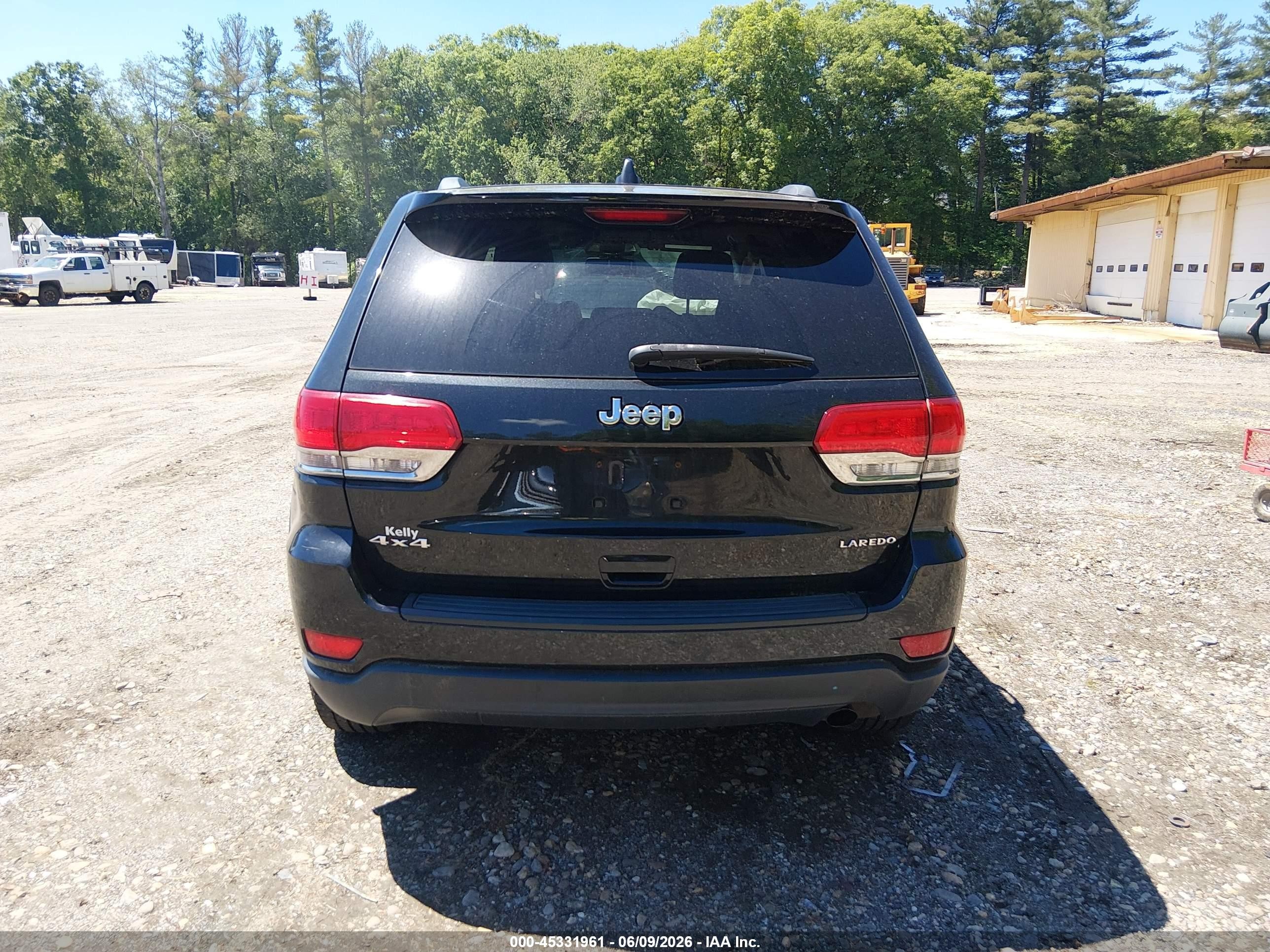 2014 Jeep Grand Cherokee Laredo Black vin: 1C4RJFAG0EC439398