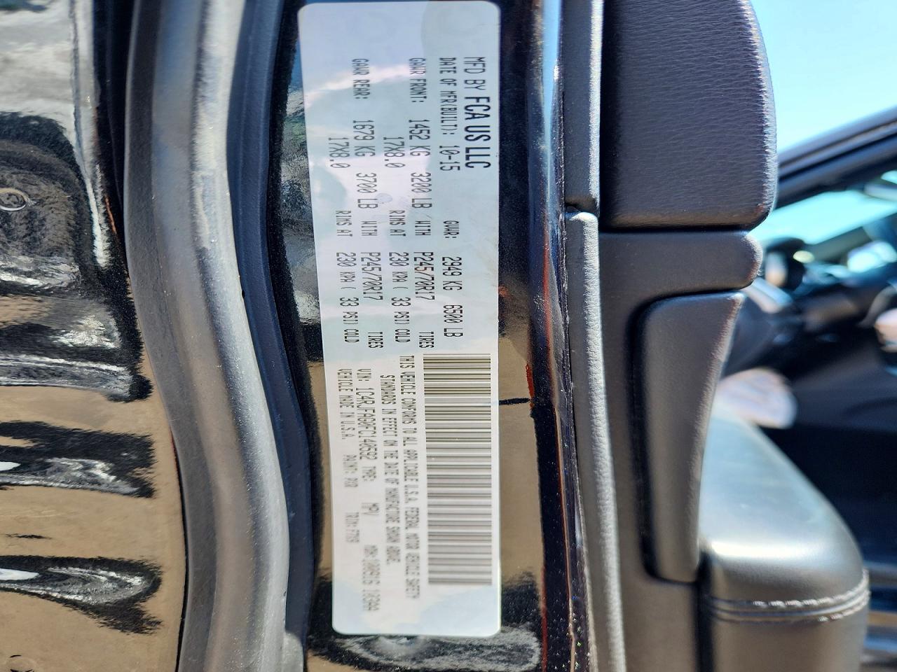 2015 Jeep Grand Cherokee Laredo Черный vin: 1C4RJFAG0FC140592