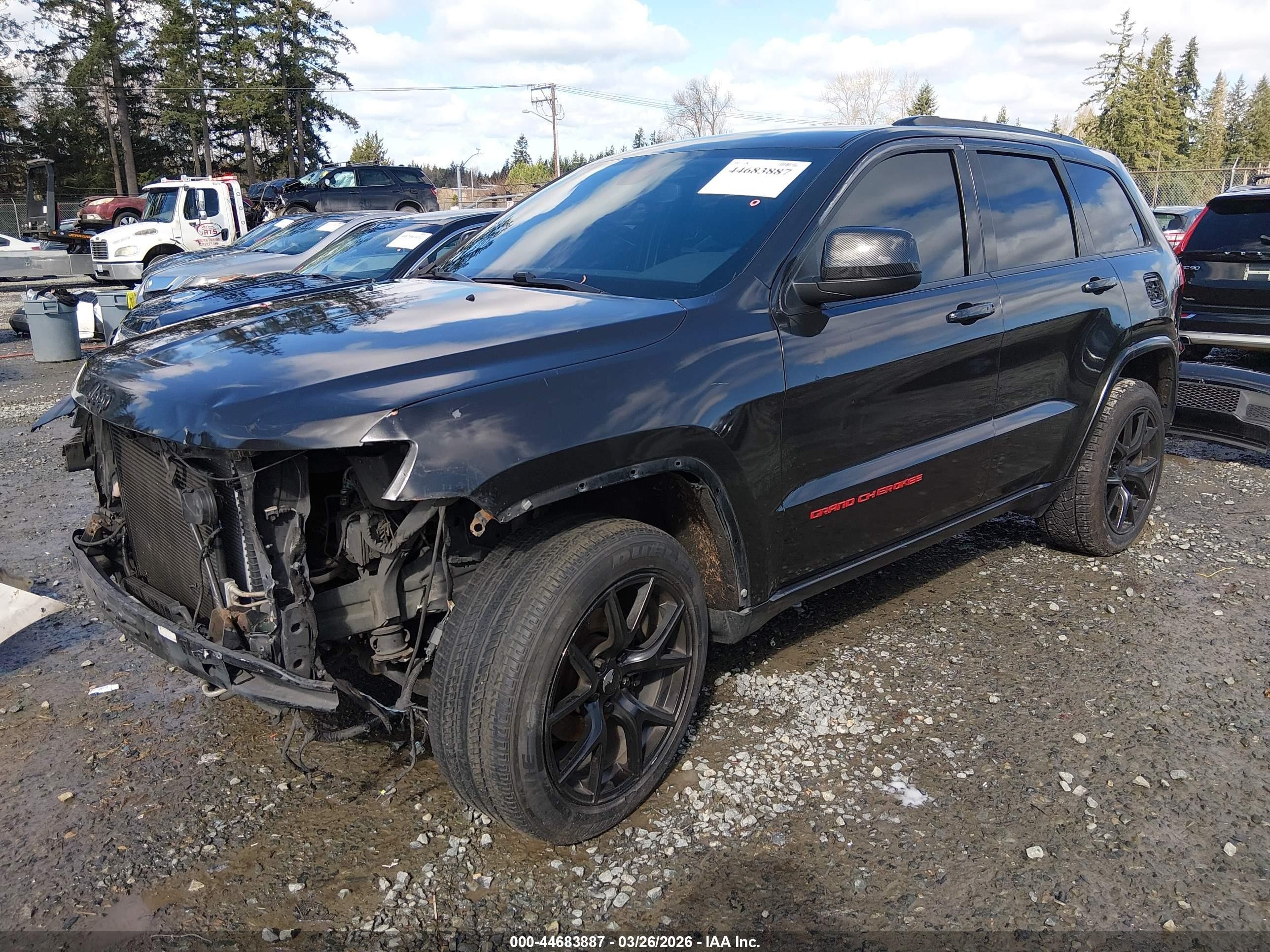2015 Jeep Grand Cherokee Laredo Black vin: 1C4RJFAG0FC158333