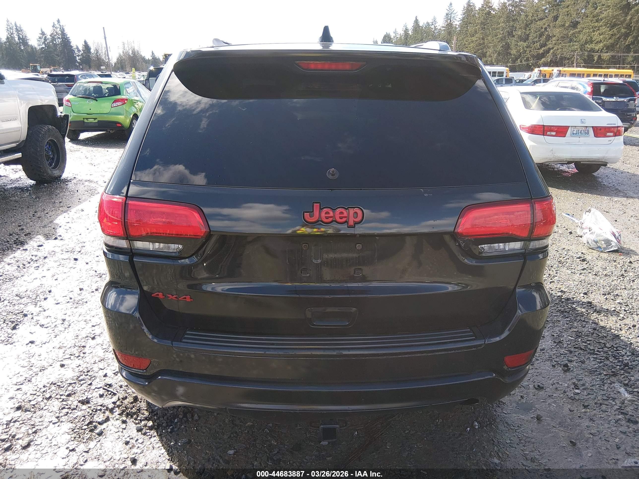 2015 Jeep Grand Cherokee Laredo Black vin: 1C4RJFAG0FC158333