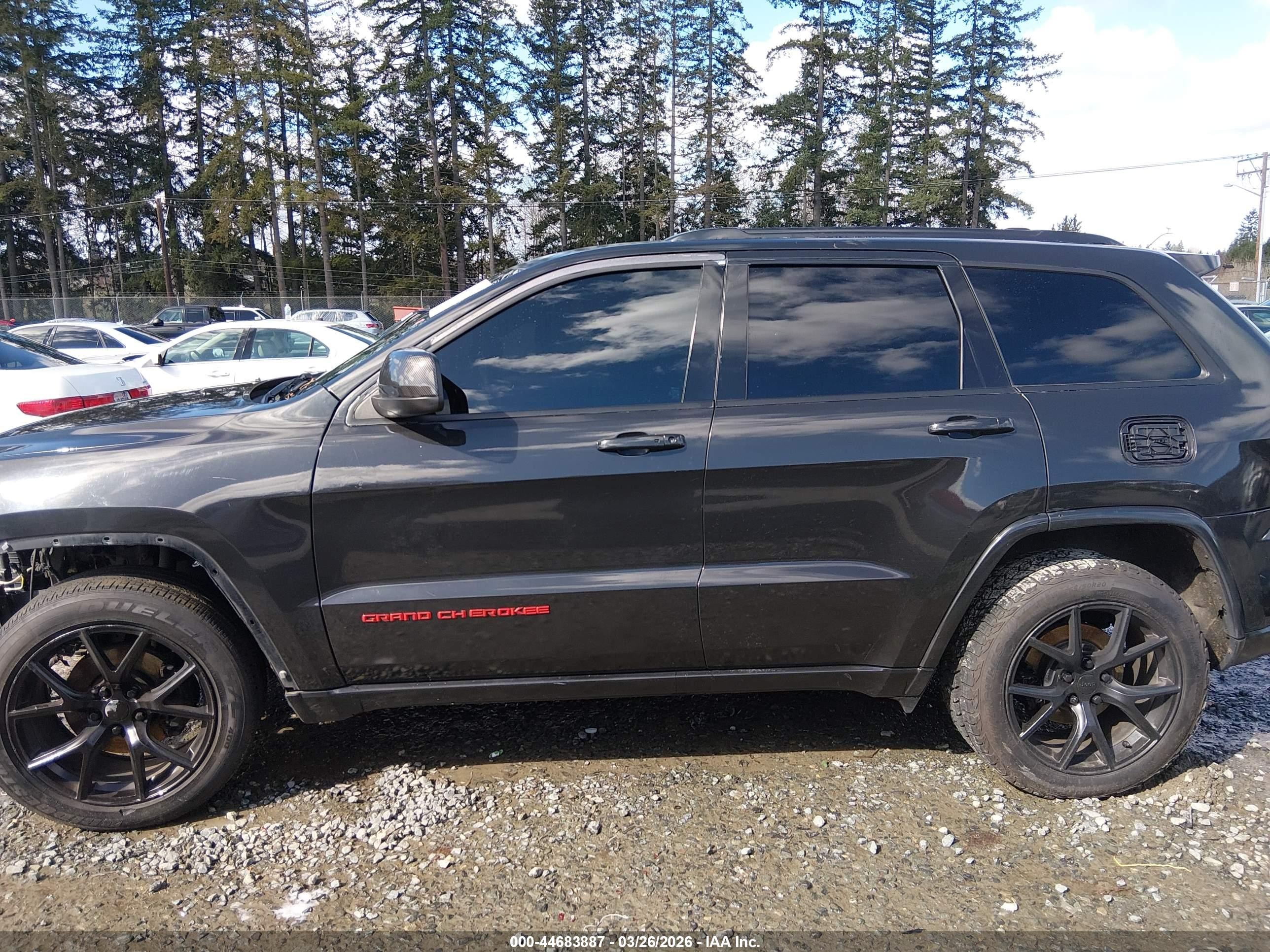 2015 Jeep Grand Cherokee Laredo Black vin: 1C4RJFAG0FC158333