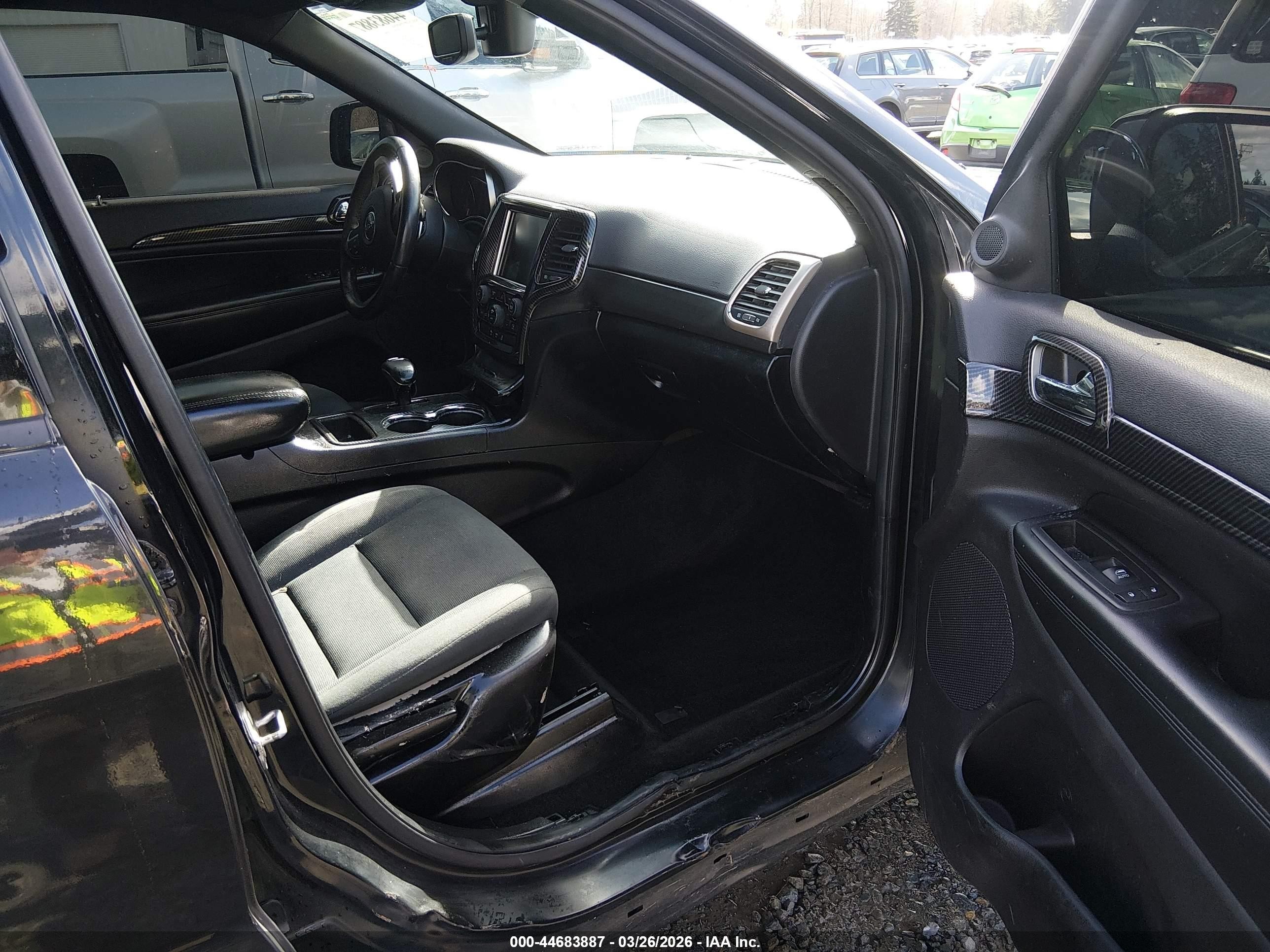 2015 Jeep Grand Cherokee Laredo Black vin: 1C4RJFAG0FC158333