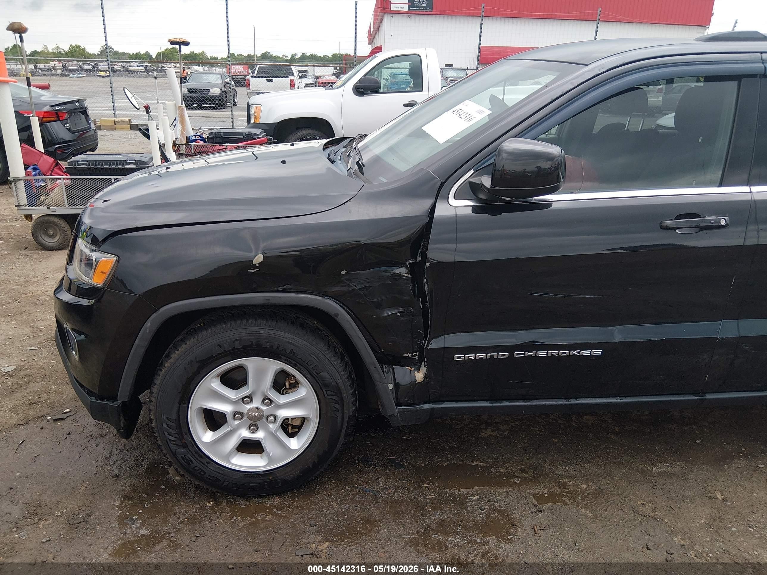 2015 Jeep Grand Cherokee Laredo Black vin: 1C4RJFAG0FC173754