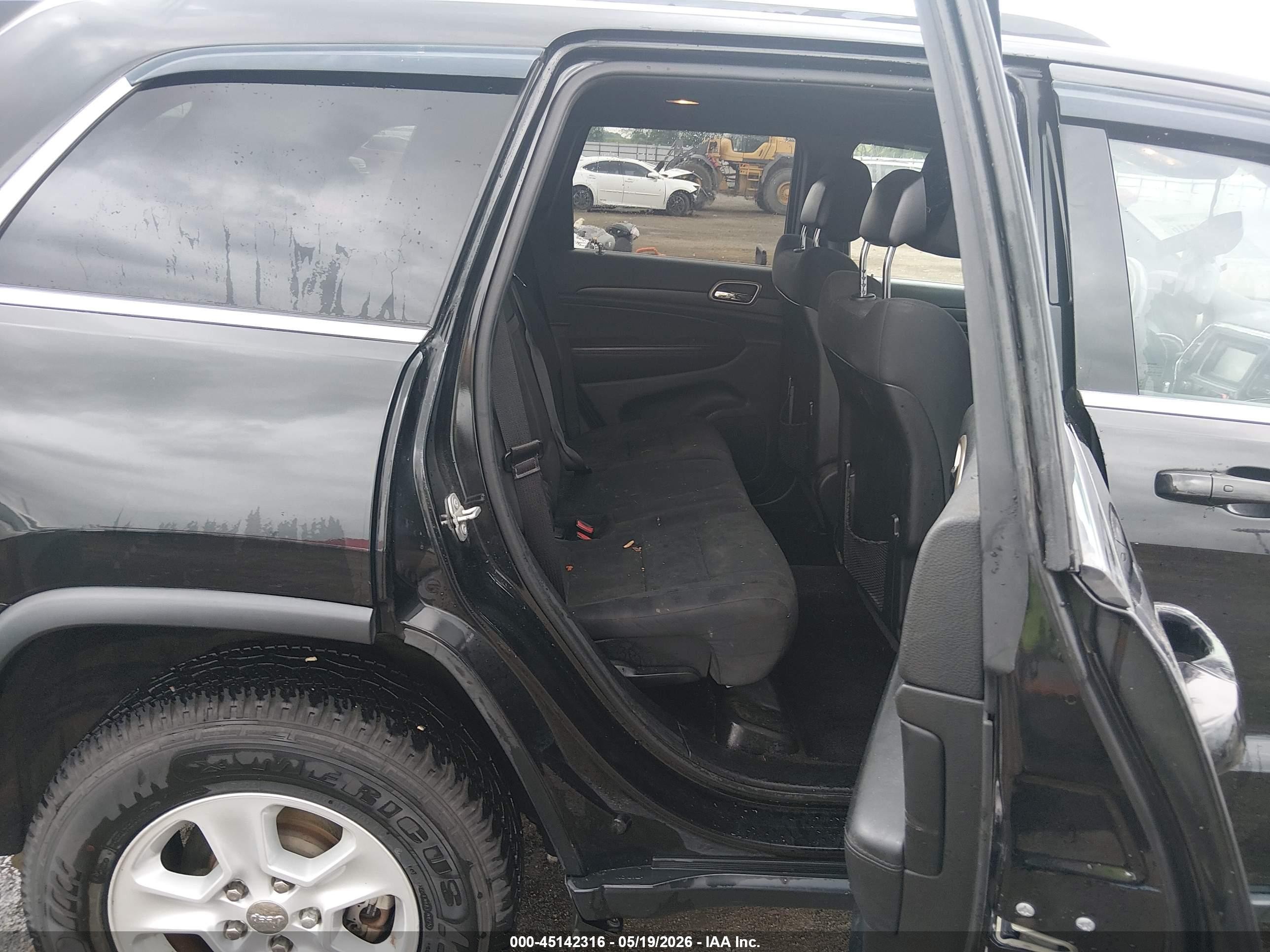 2015 Jeep Grand Cherokee Laredo Black vin: 1C4RJFAG0FC173754