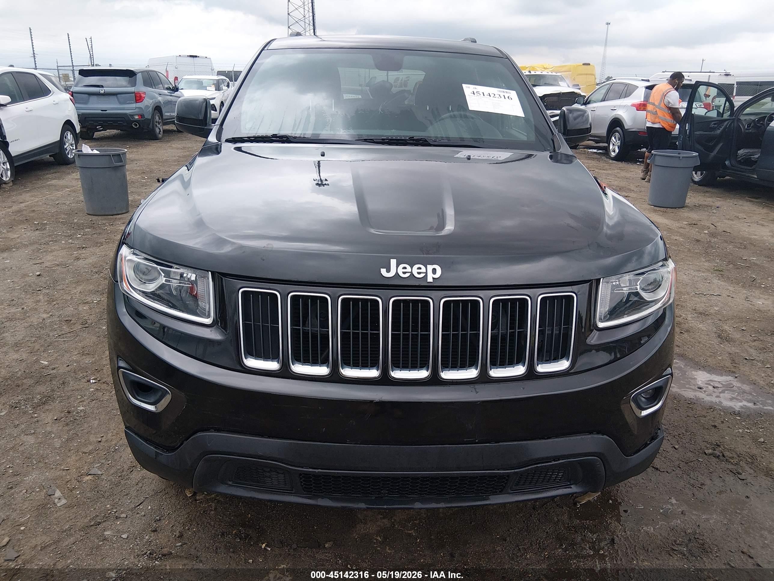 2015 Jeep Grand Cherokee Laredo Black vin: 1C4RJFAG0FC173754