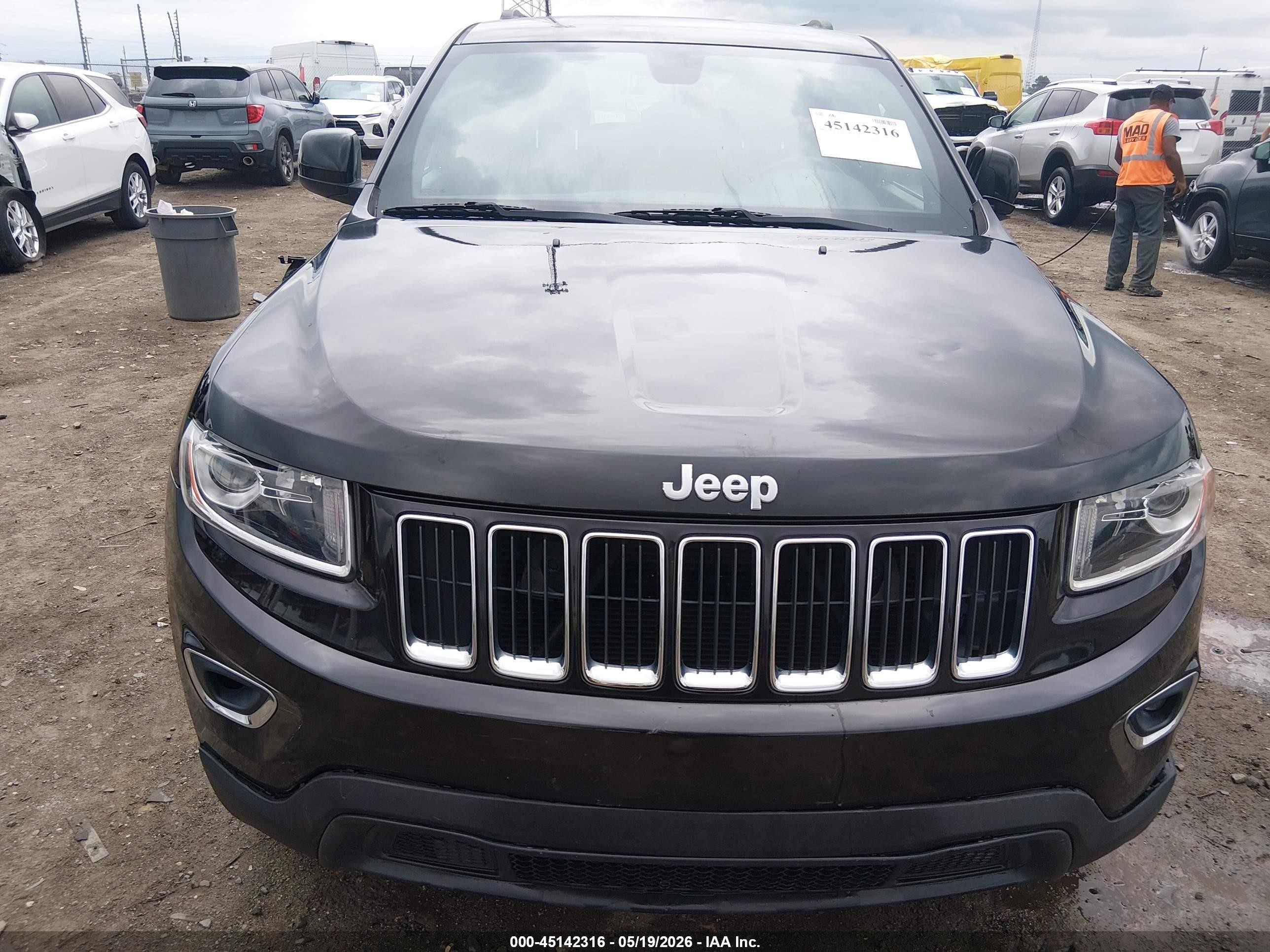 2015 Jeep Grand Cherokee Laredo Black vin: 1C4RJFAG0FC173754