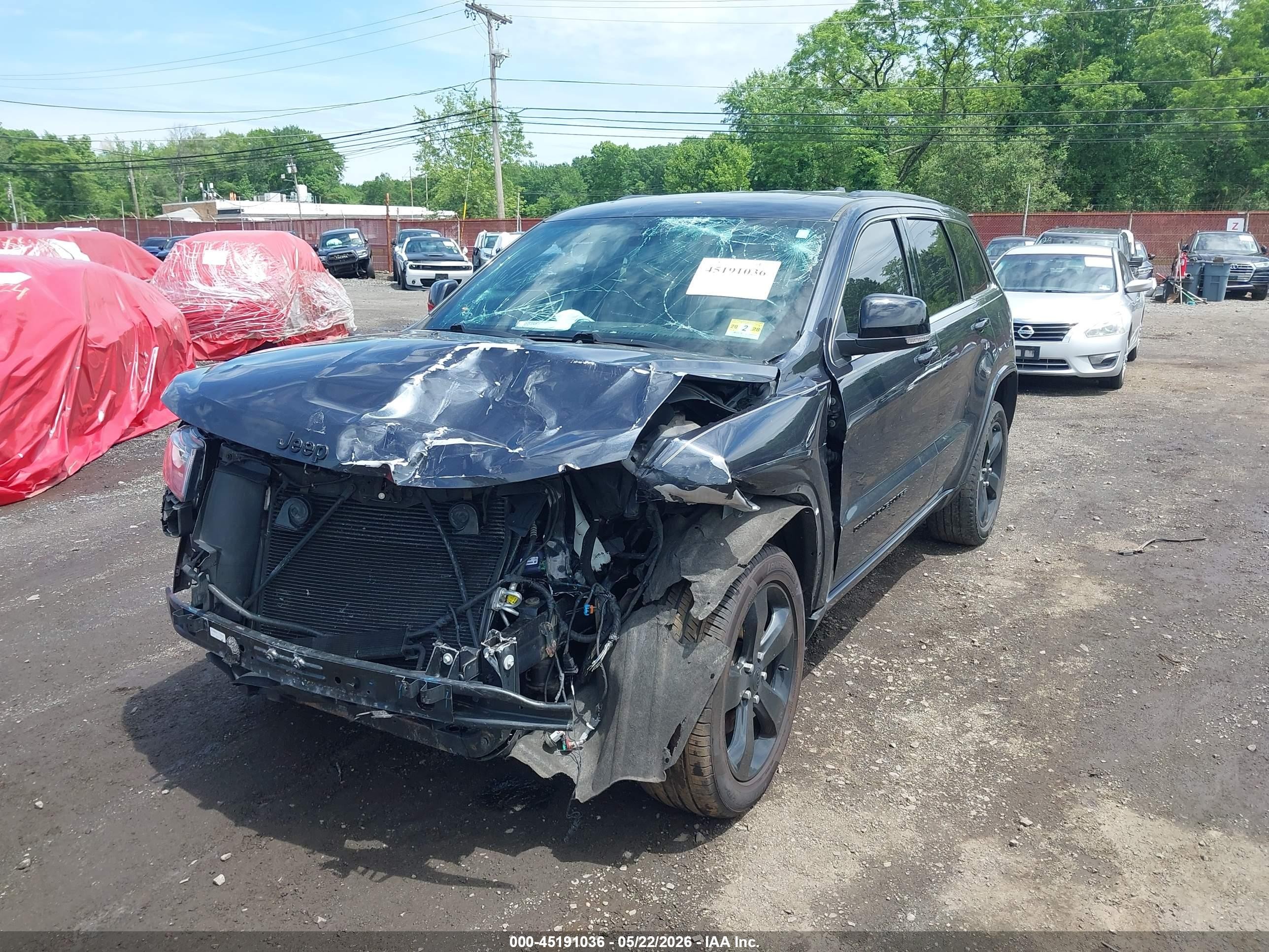 2015 Jeep Grand Cherokee Altitude Gray vin: 1C4RJFAG0FC665233