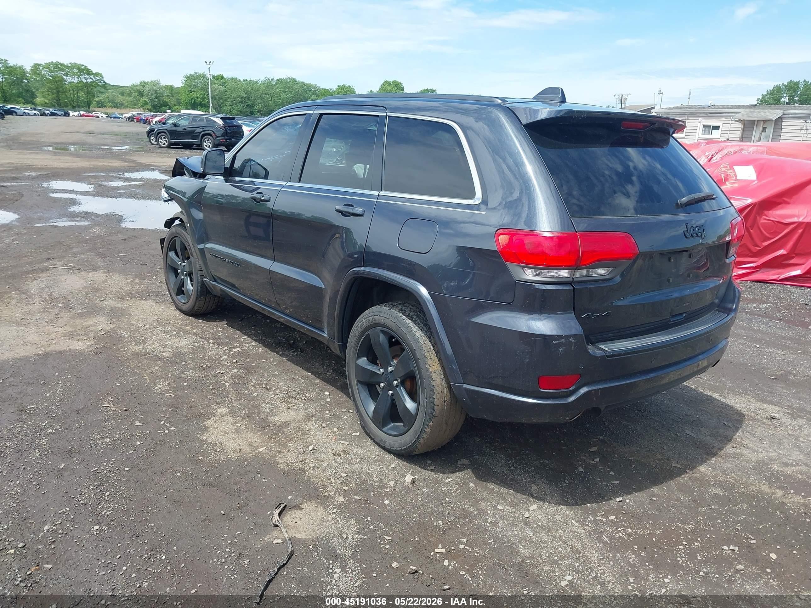 2015 Jeep Grand Cherokee Altitude Gray vin: 1C4RJFAG0FC665233