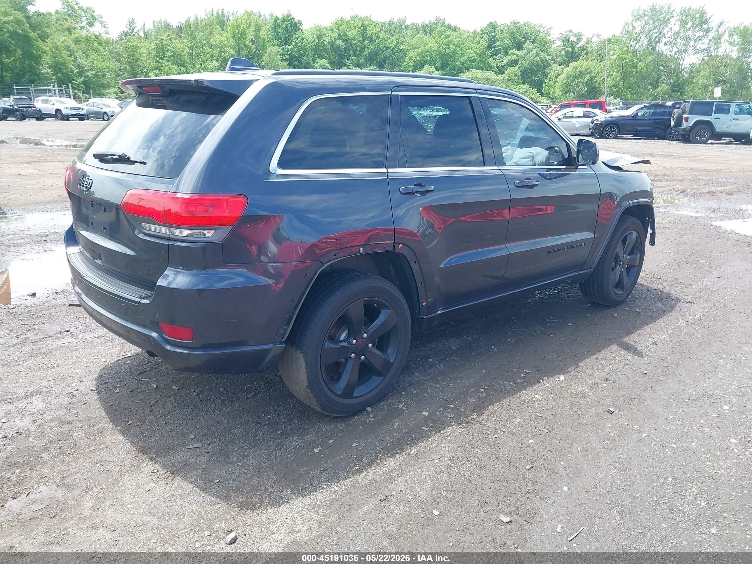 2015 Jeep Grand Cherokee Altitude Gray vin: 1C4RJFAG0FC665233