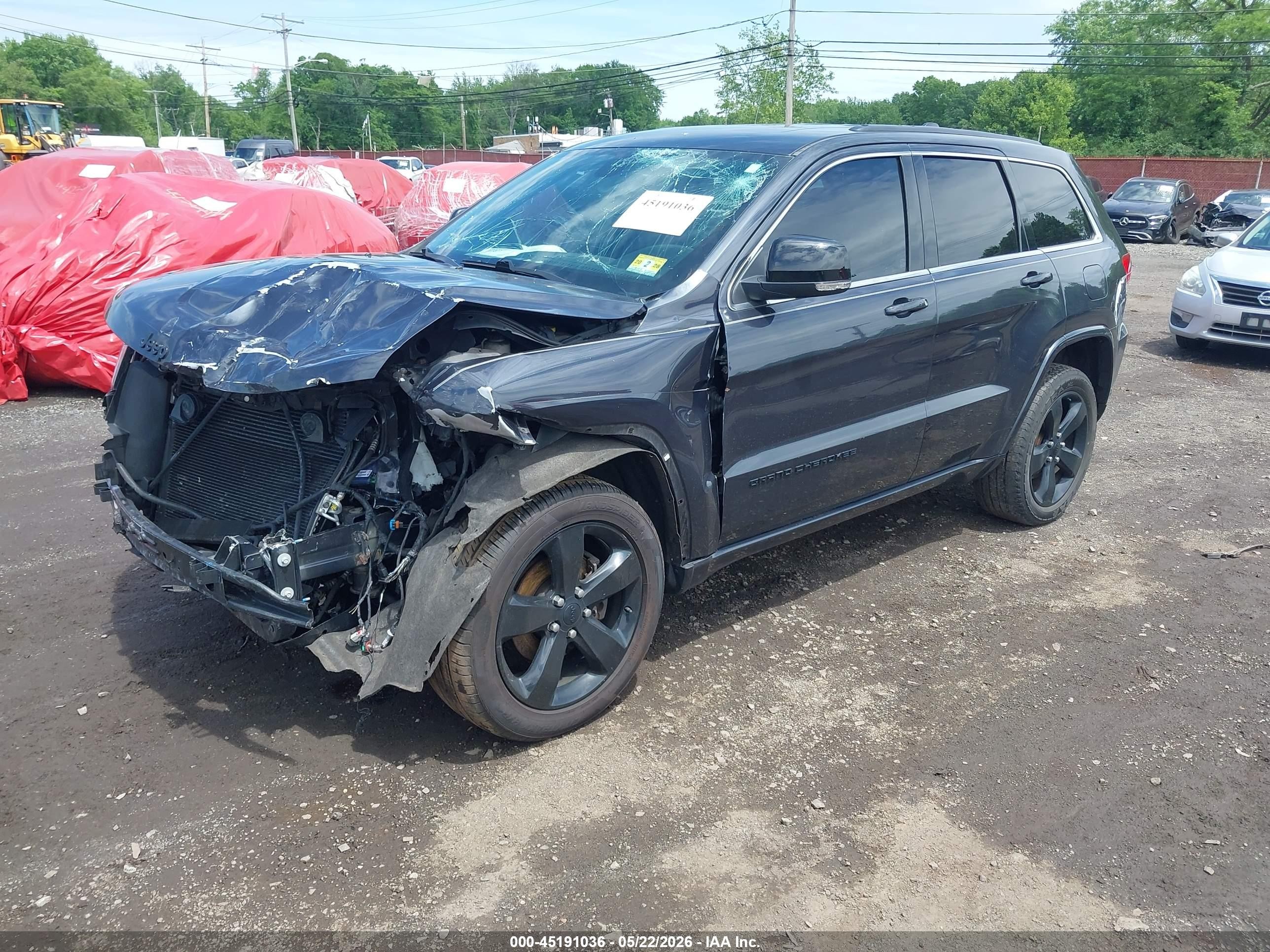 2015 Jeep Grand Cherokee Altitude Gray vin: 1C4RJFAG0FC665233