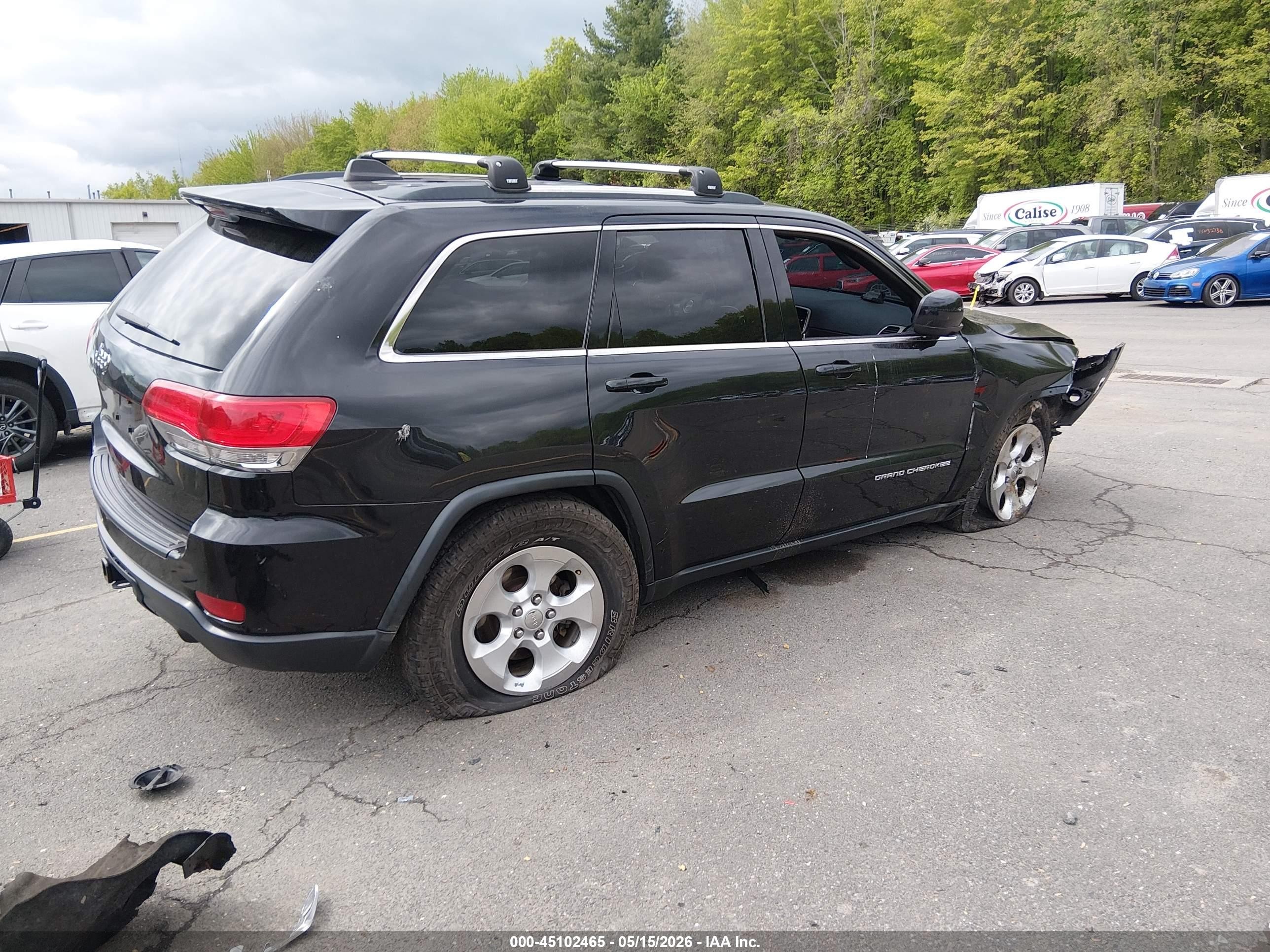 2015 Jeep Grand Cherokee Laredo Черный vin: 1C4RJFAG0FC676510