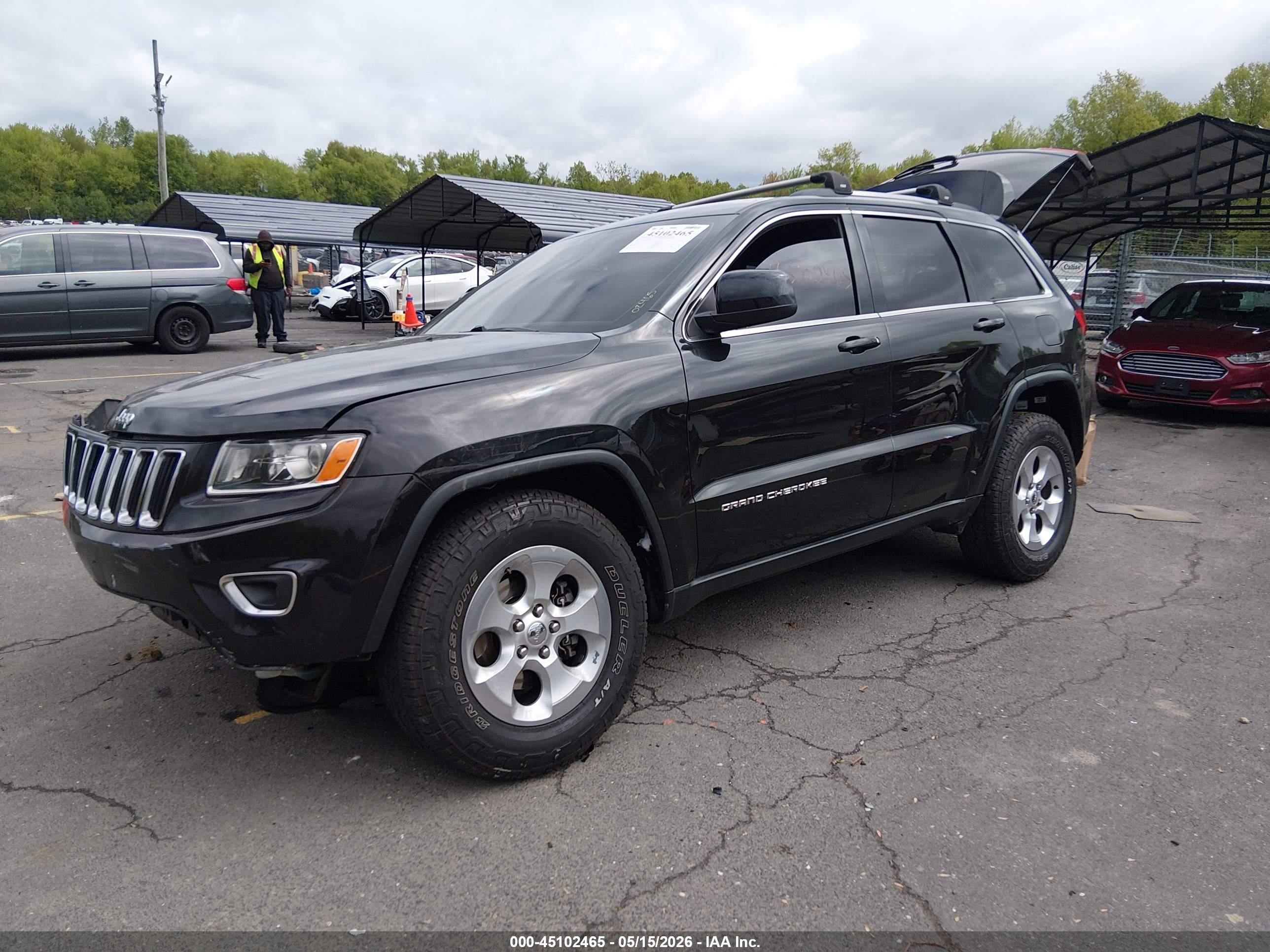 2015 Jeep Grand Cherokee Laredo Черный vin: 1C4RJFAG0FC676510