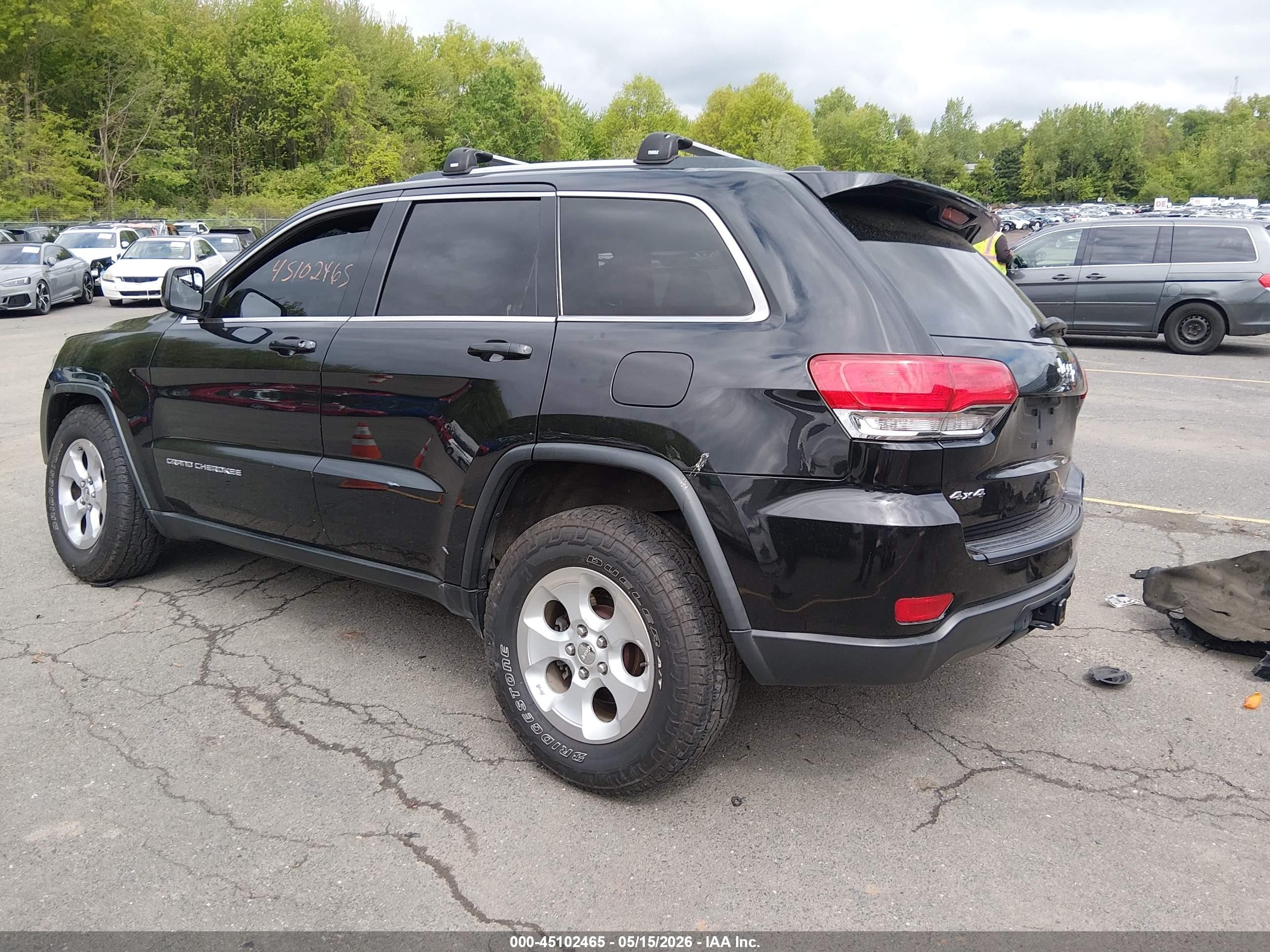 2015 Jeep Grand Cherokee Laredo Черный vin: 1C4RJFAG0FC676510