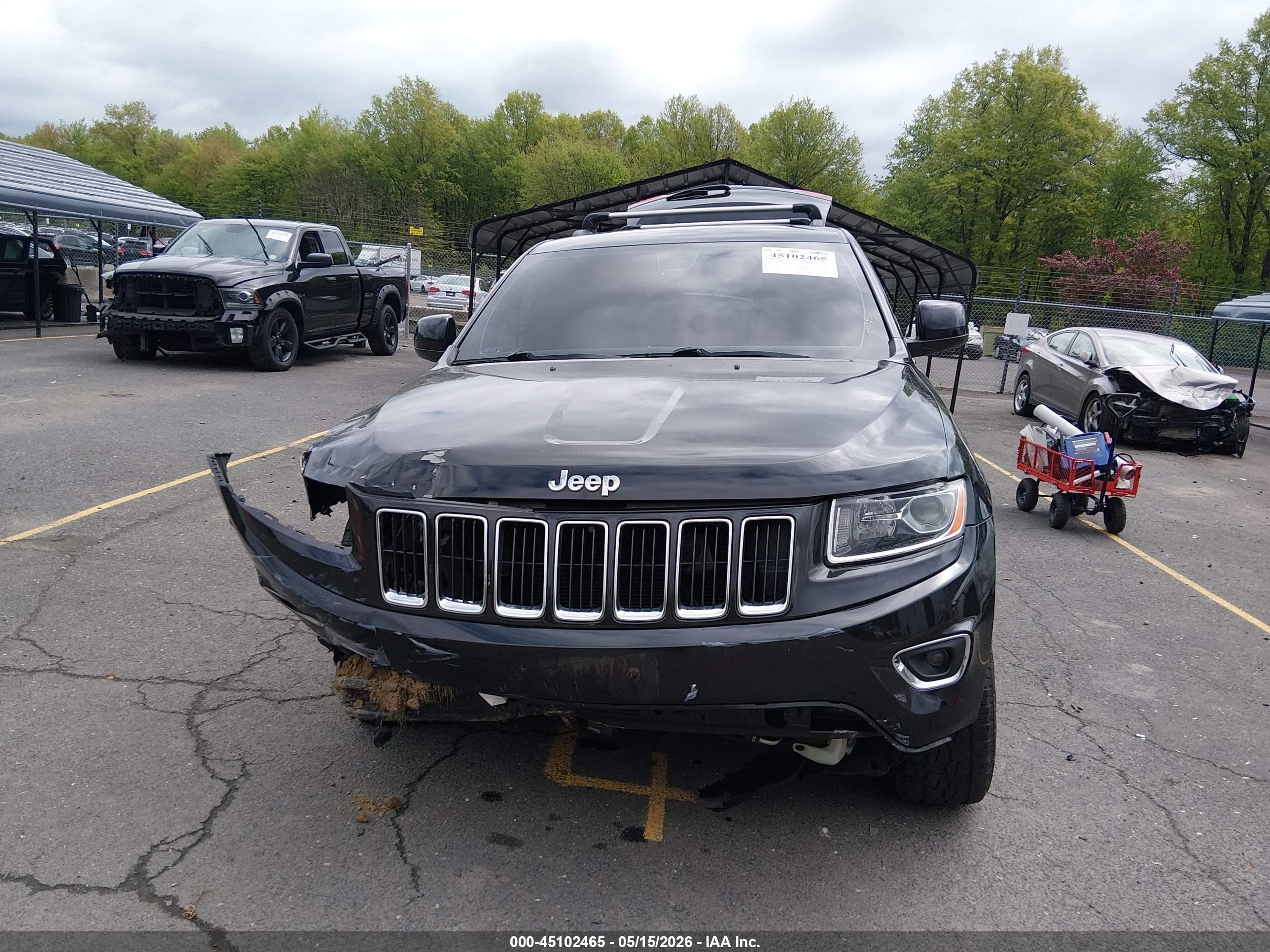 2015 Jeep Grand Cherokee Laredo Черный vin: 1C4RJFAG0FC676510