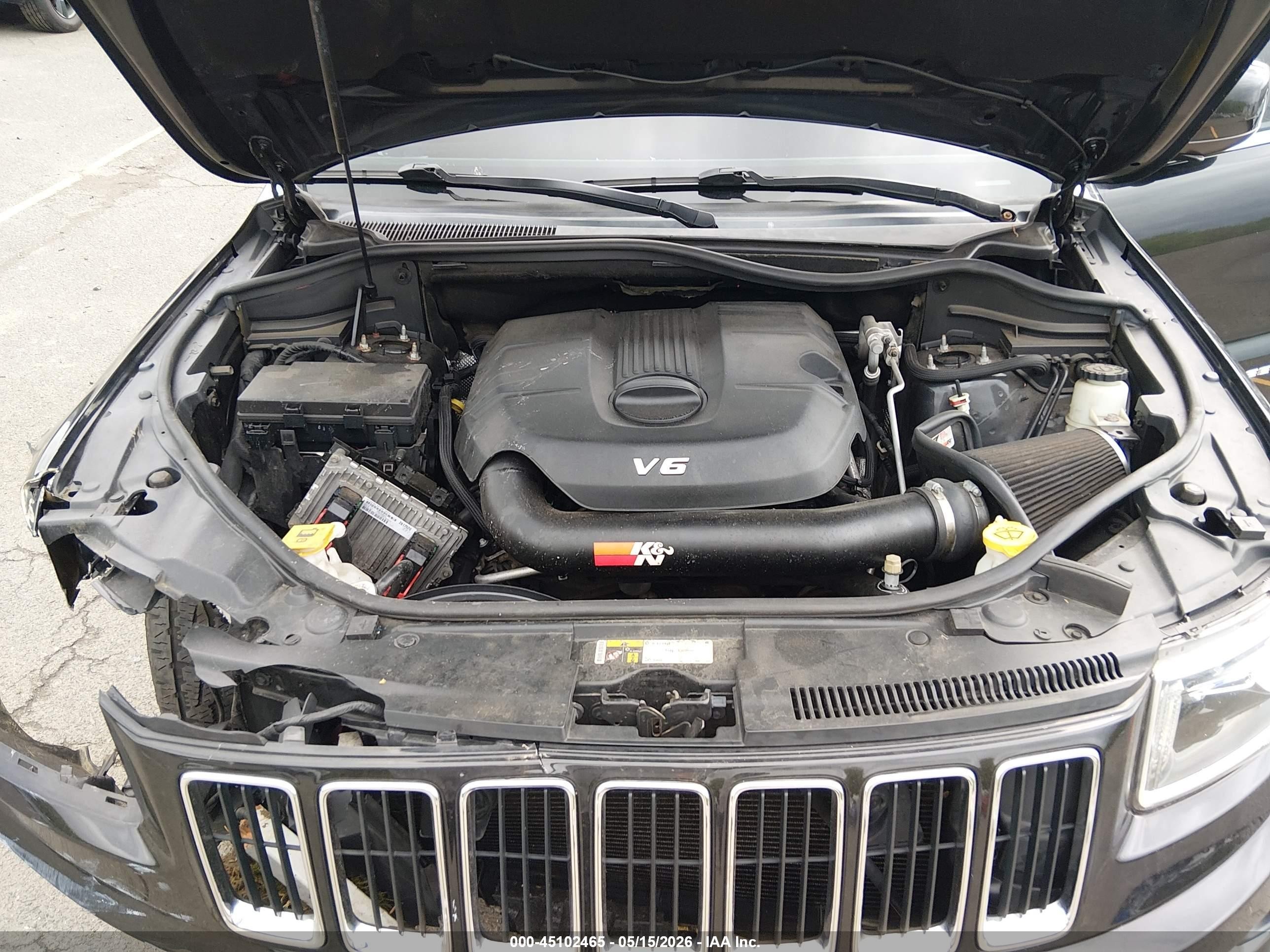 2015 Jeep Grand Cherokee Laredo Черный vin: 1C4RJFAG0FC676510