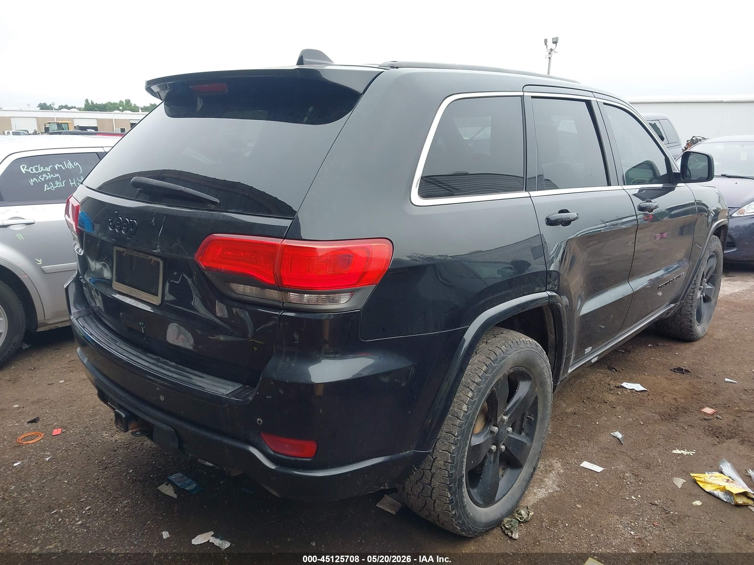 2015 Jeep Grand Cherokee Altitude Black vin: 1C4RJFAG0FC712065