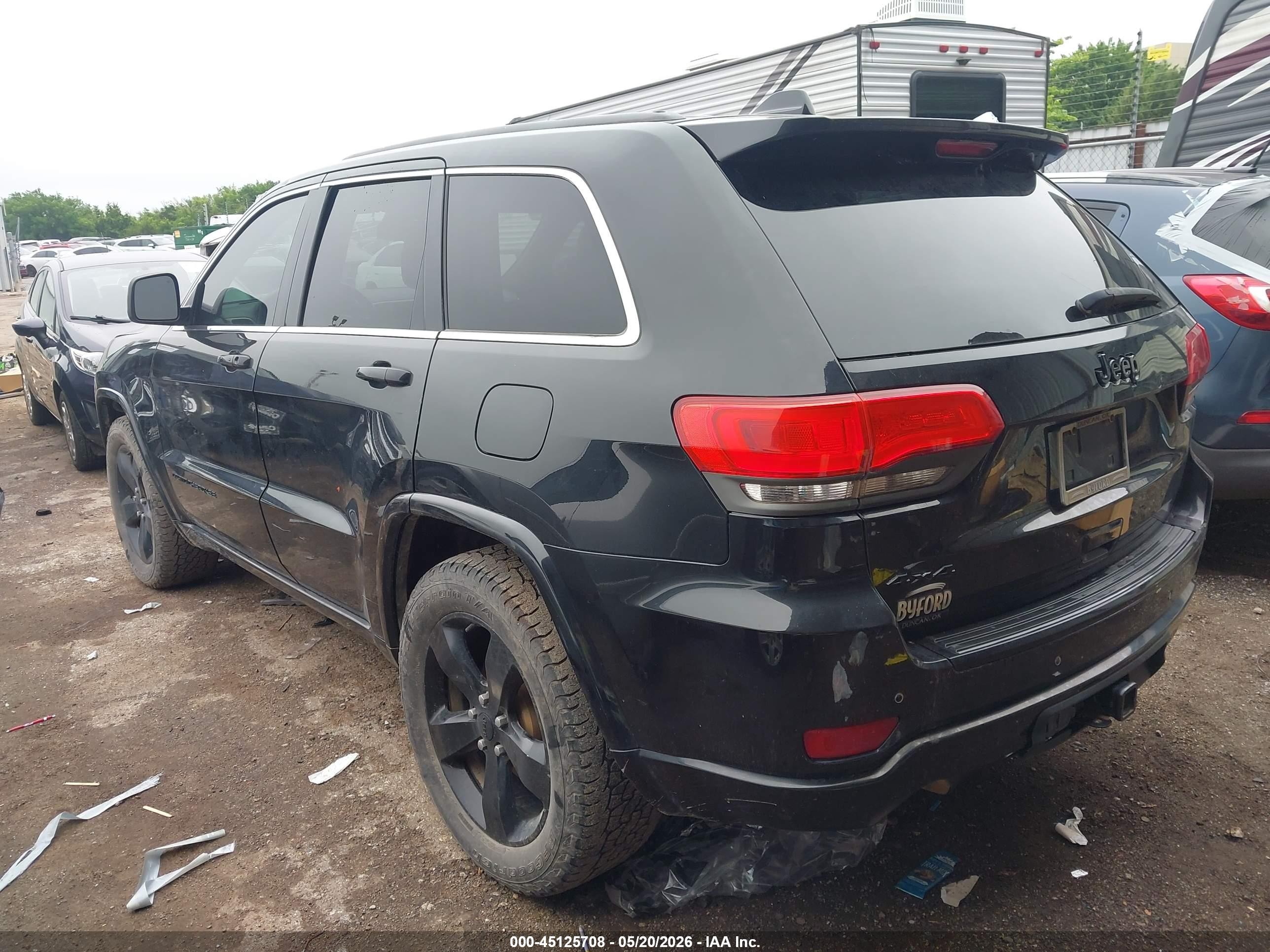 2015 Jeep Grand Cherokee Altitude Black vin: 1C4RJFAG0FC712065