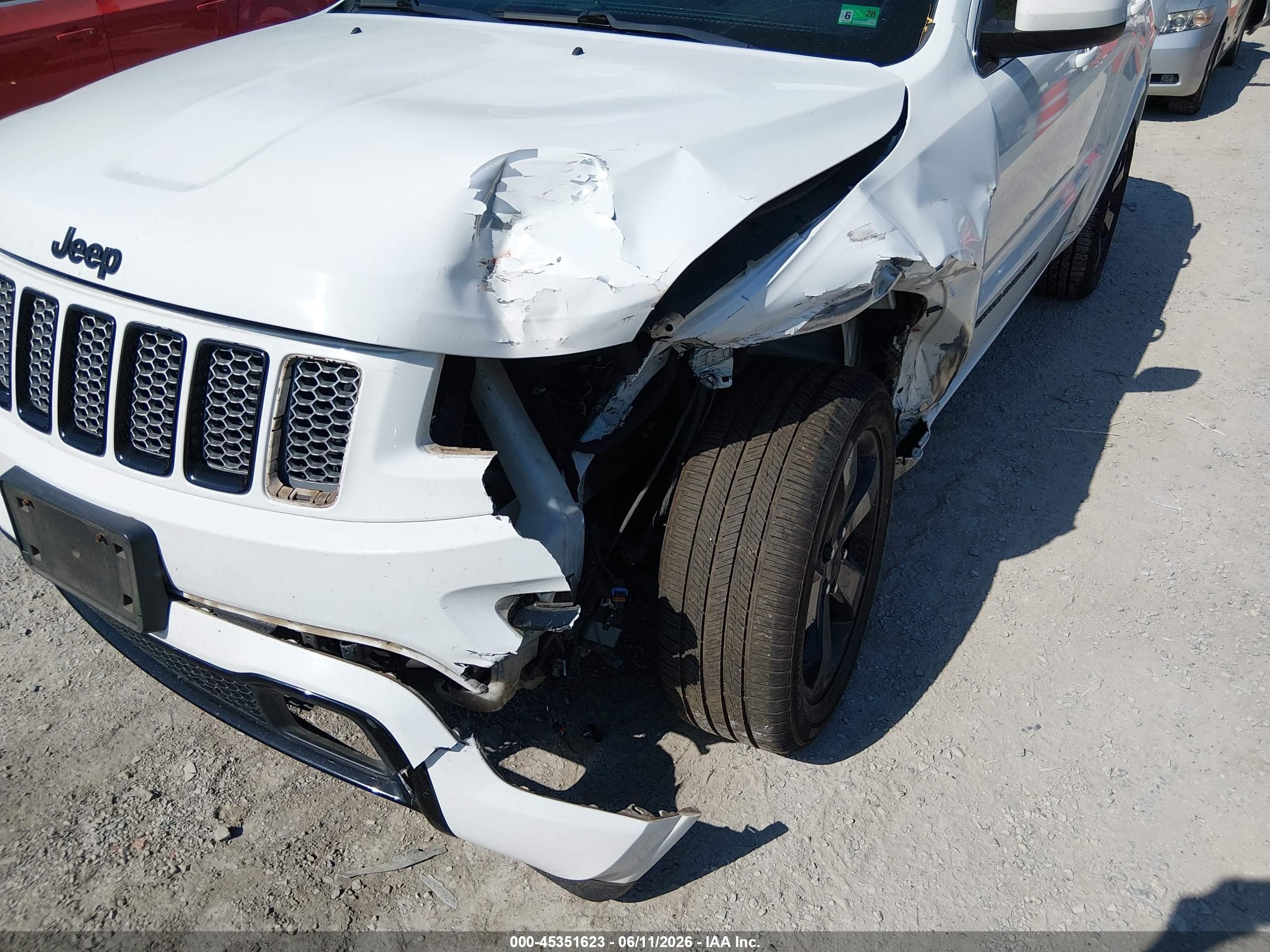 2015 Jeep Grand Cherokee Altitude White vin: 1C4RJFAG0FC812442
