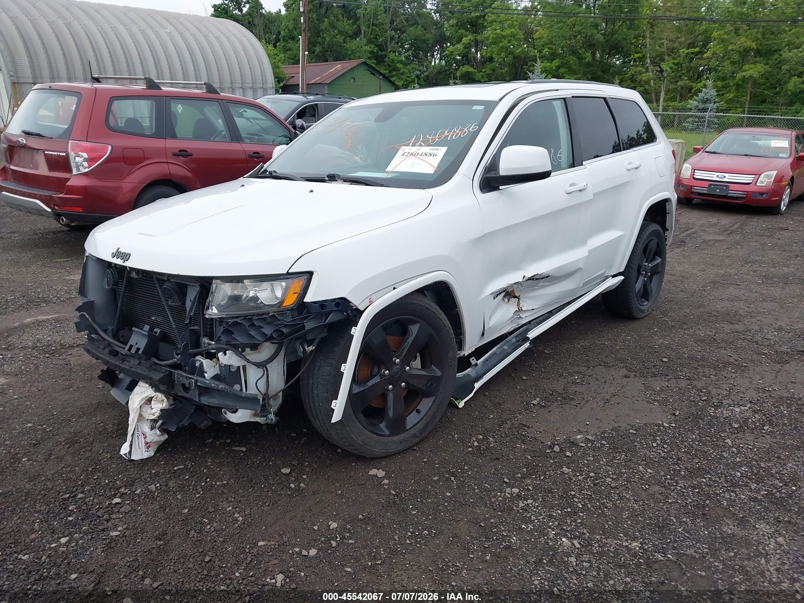 2015 Jeep Grand Cherokee Altitude White vin: 1C4RJFAG0FC858854