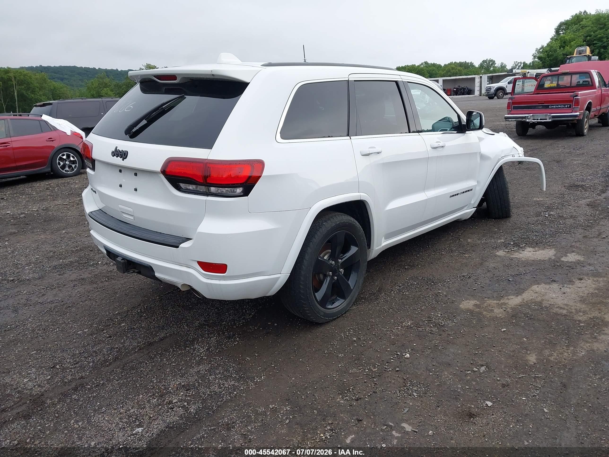 2015 Jeep Grand Cherokee Altitude White vin: 1C4RJFAG0FC858854