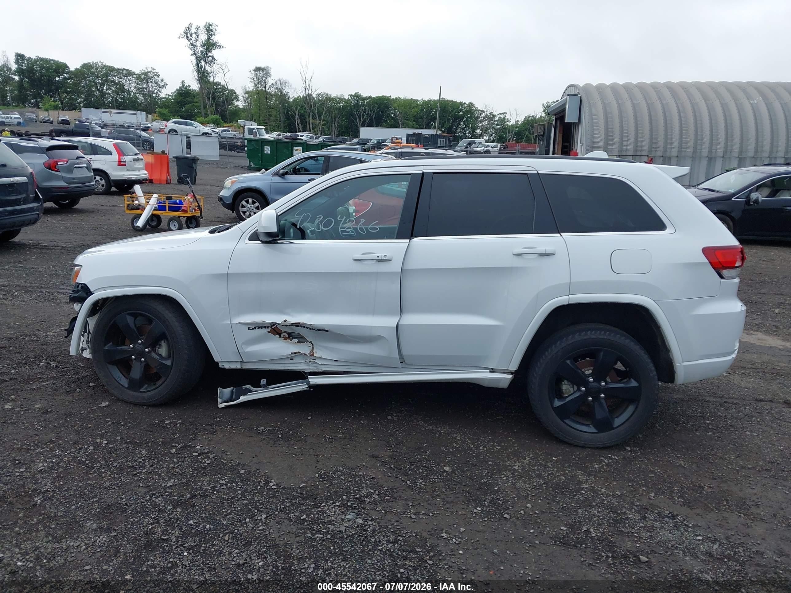 2015 Jeep Grand Cherokee Altitude White vin: 1C4RJFAG0FC858854