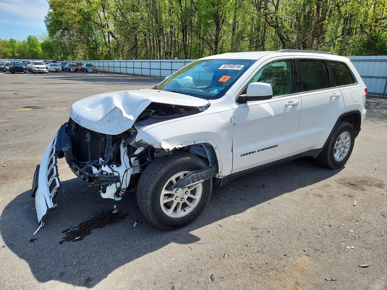 2020 Jeep Grand Cherokee Laredo White vin: 1C4RJFAG0LC139390