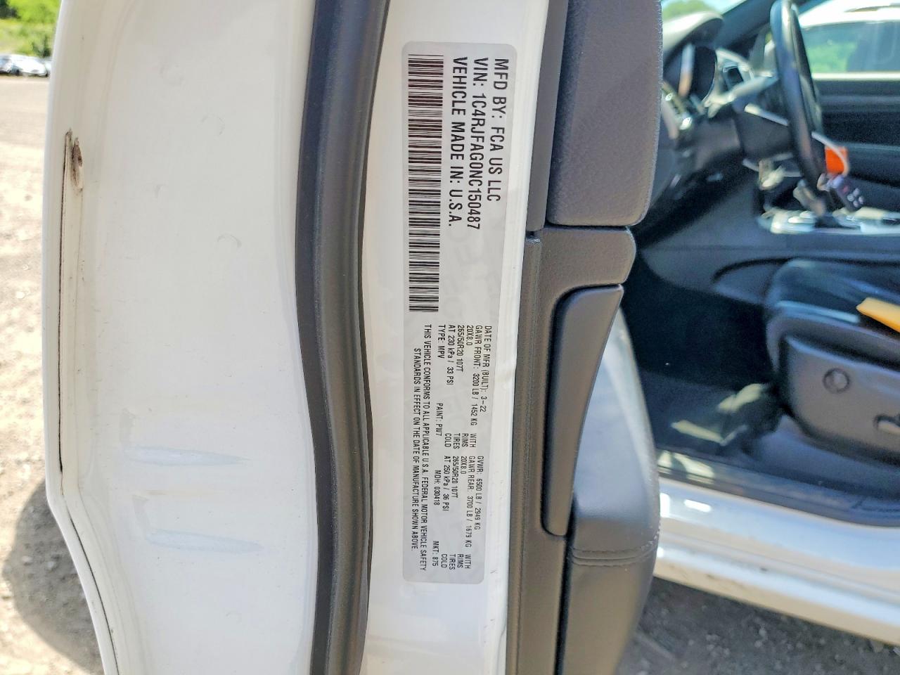 2022 Jeep Grand Cherokee Laredo E Белый vin: 1C4RJFAG0NC150487
