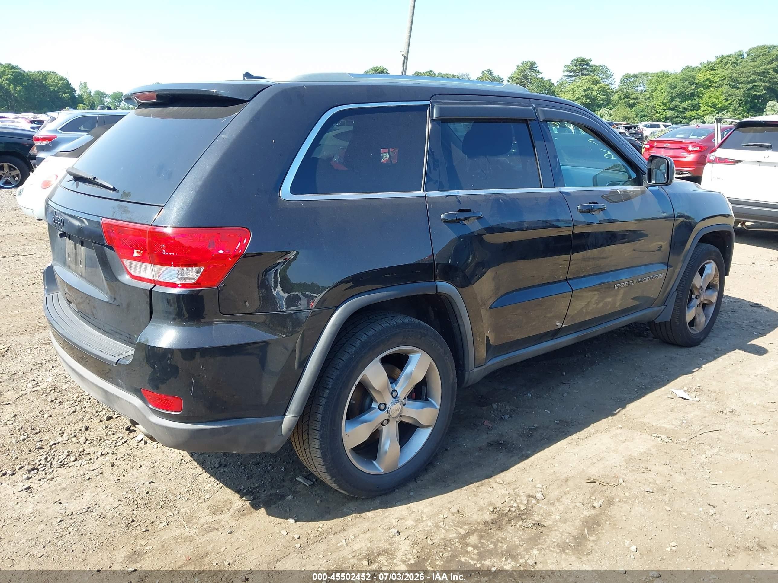 2012 Jeep Grand Cherokee Laredo Black vin: 1C4RJFAG1CC128768
