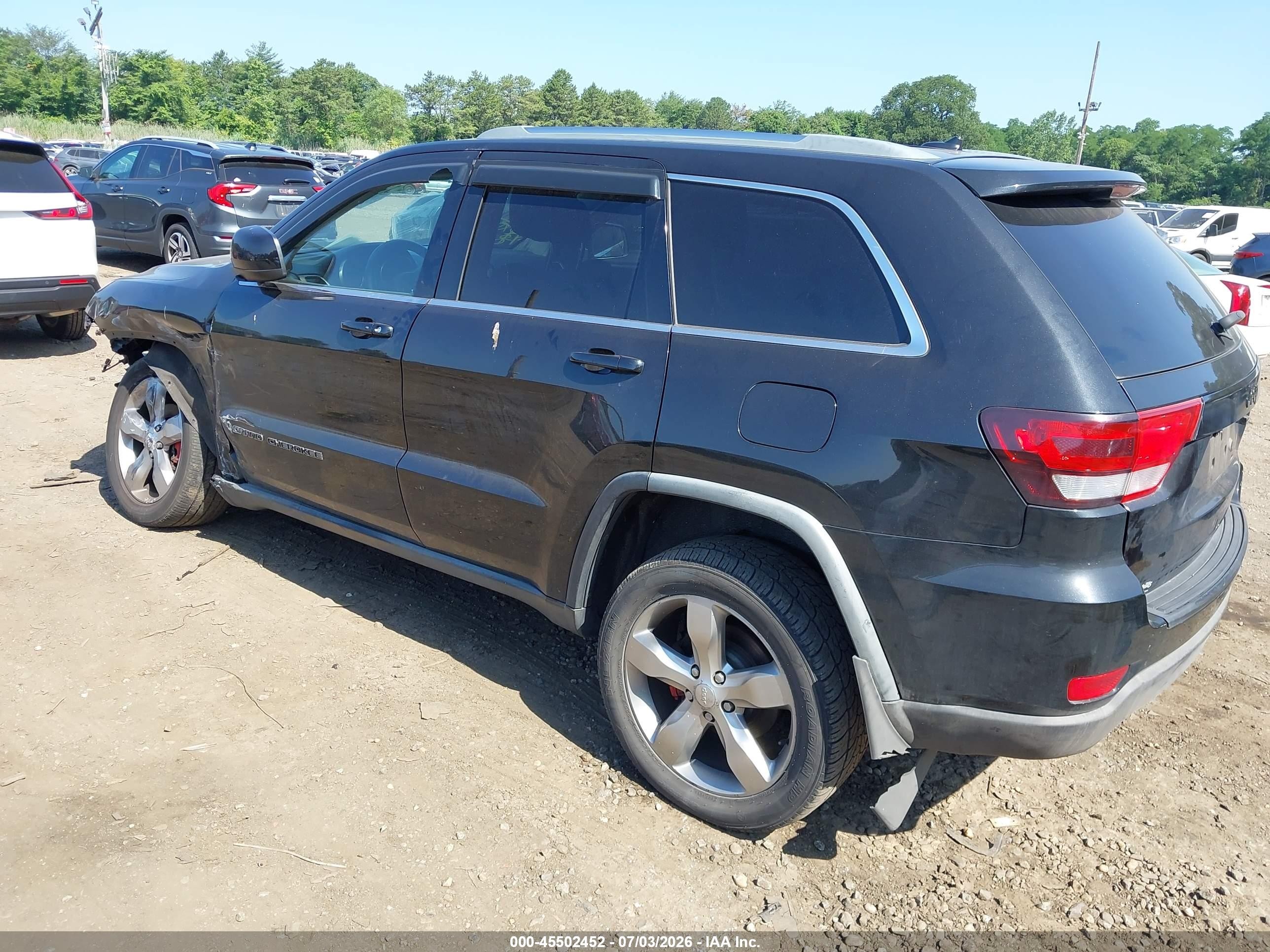 2012 Jeep Grand Cherokee Laredo Black vin: 1C4RJFAG1CC128768