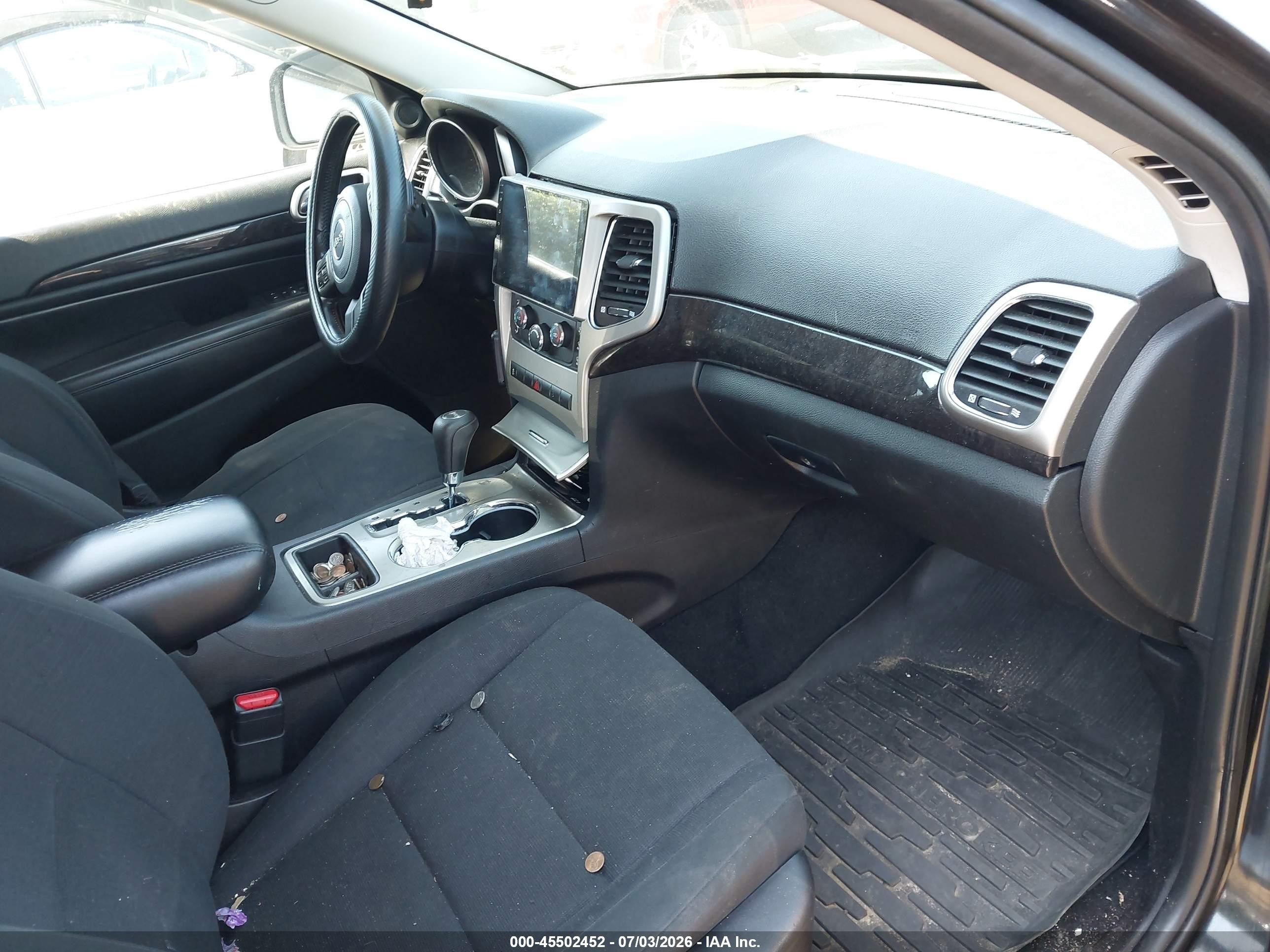 2012 Jeep Grand Cherokee Laredo Black vin: 1C4RJFAG1CC128768
