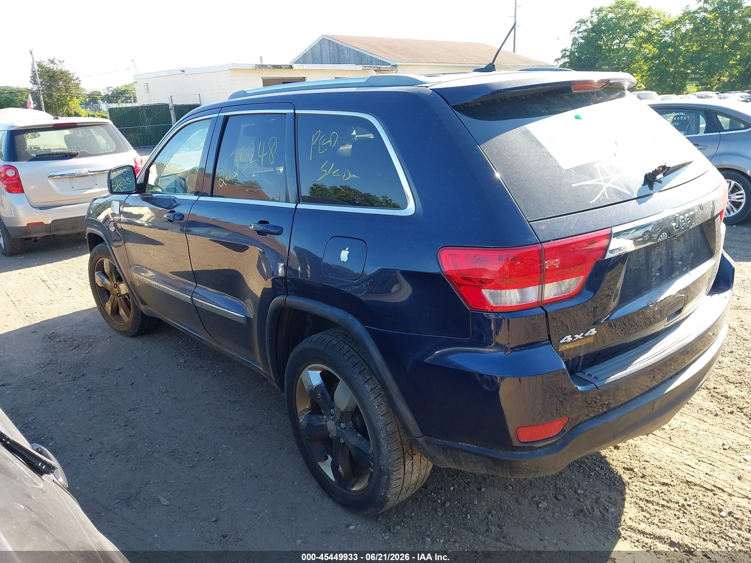 2012 Jeep Grand Cherokee Laredo Blue vin: 1C4RJFAG1CC163827