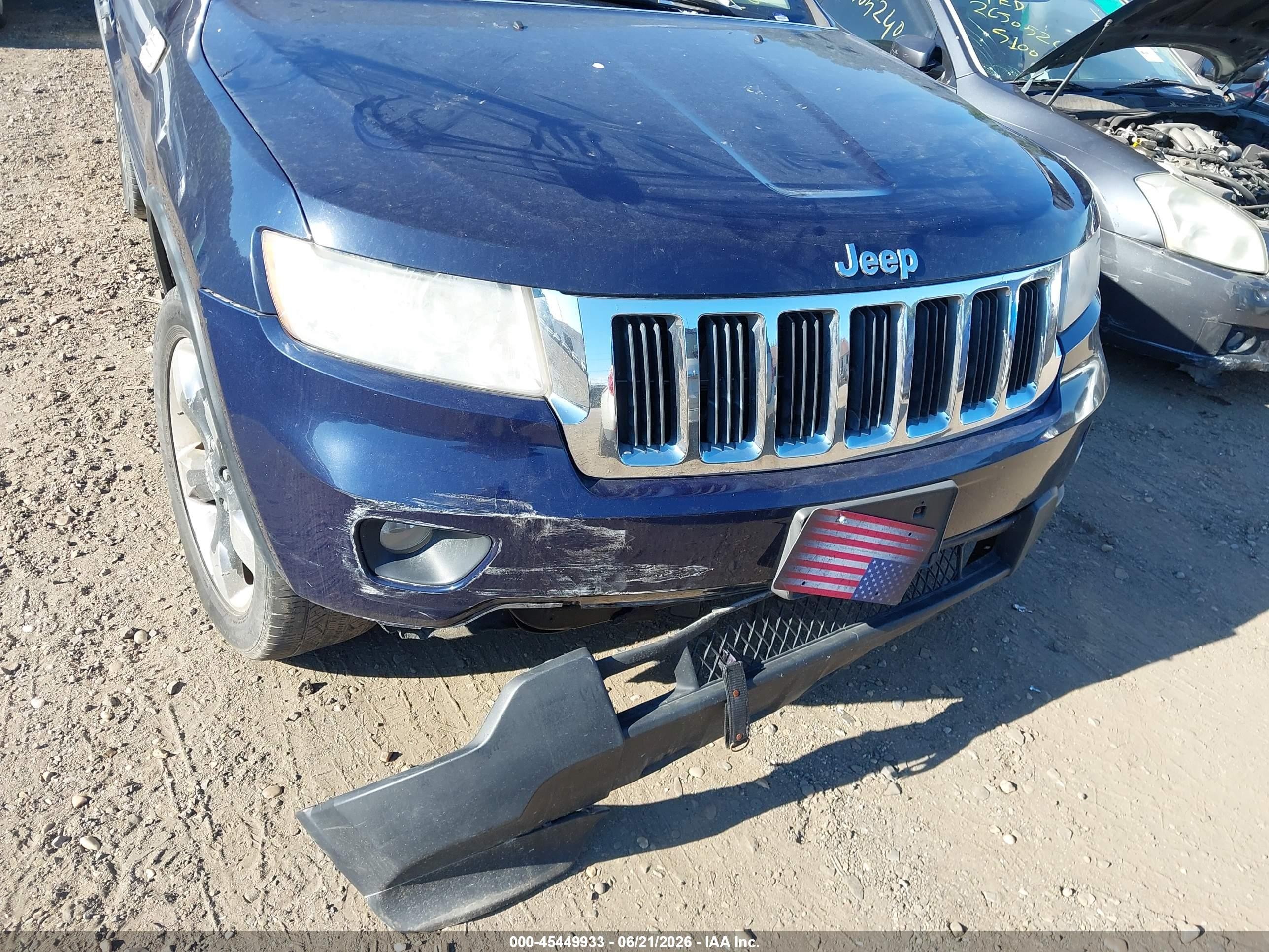 2012 Jeep Grand Cherokee Laredo Blue vin: 1C4RJFAG1CC163827