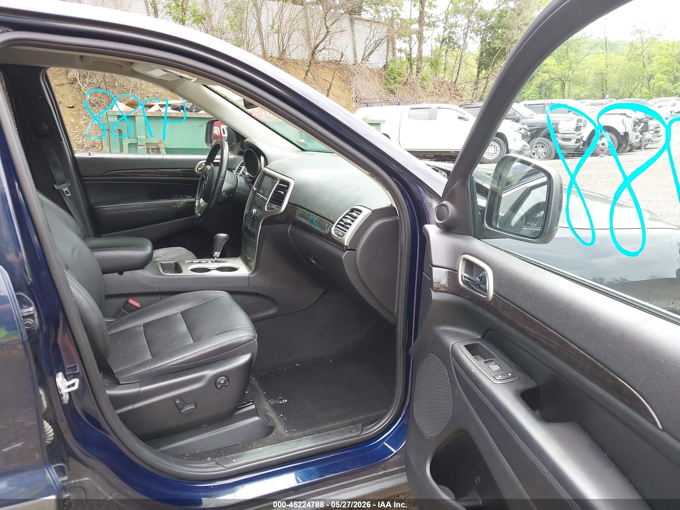 2012 Jeep Grand Cherokee Laredo Синий vin: 1C4RJFAG1CC273177