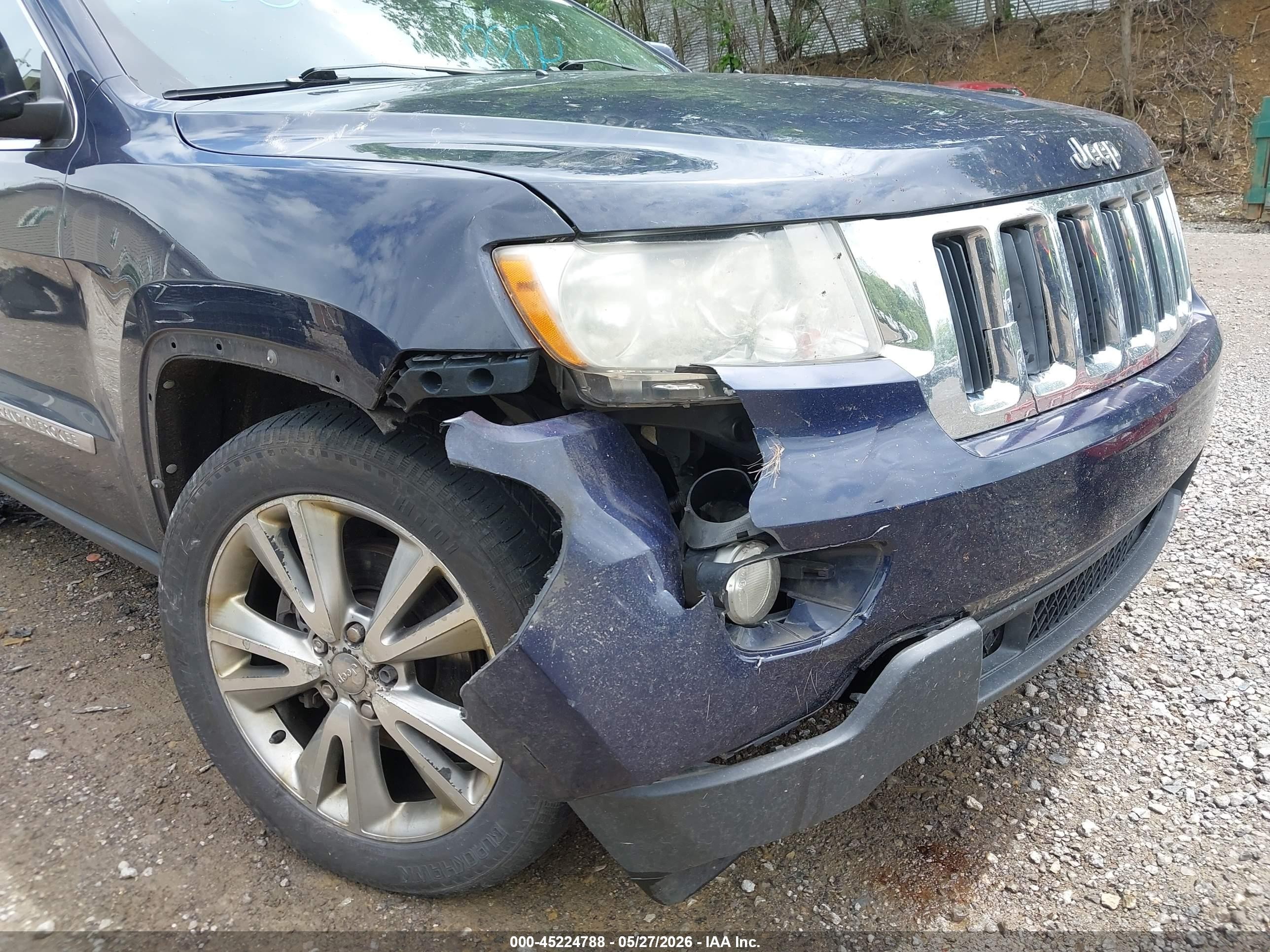 2012 Jeep Grand Cherokee Laredo Синий vin: 1C4RJFAG1CC273177