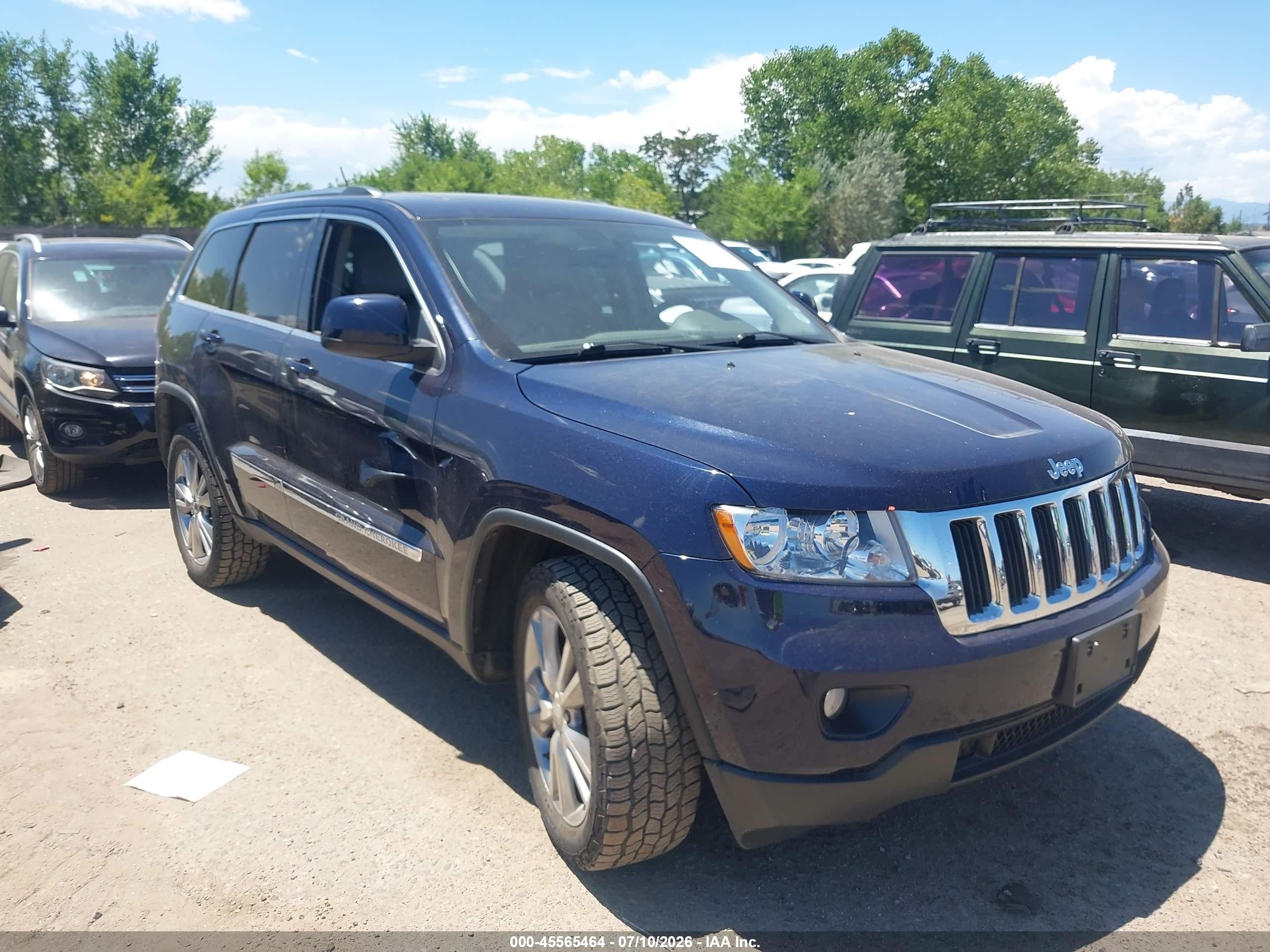 2013 Jeep Grand Cherokee Laredo Blue vin: 1C4RJFAG1DC502331