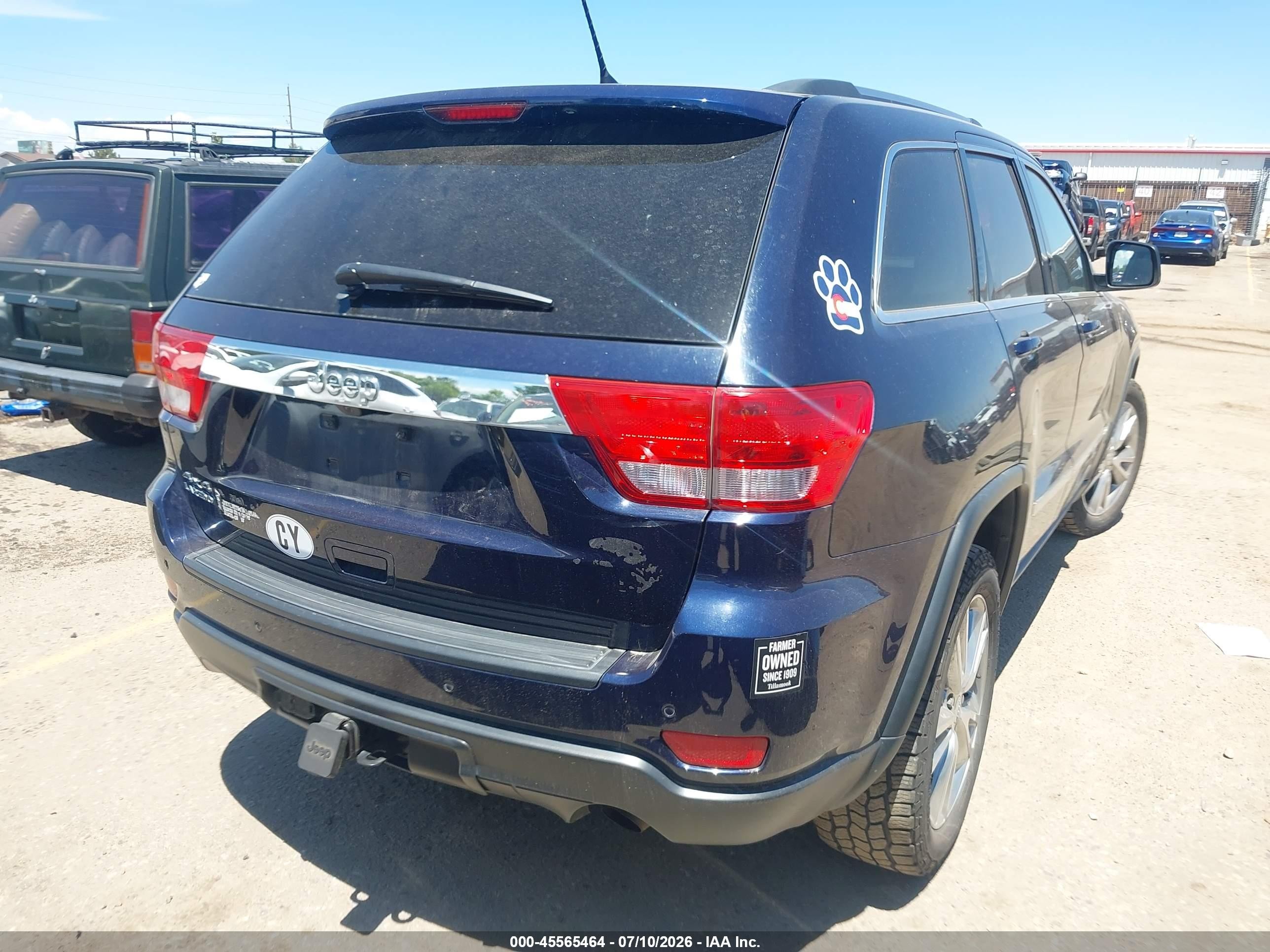 2013 Jeep Grand Cherokee Laredo Blue vin: 1C4RJFAG1DC502331