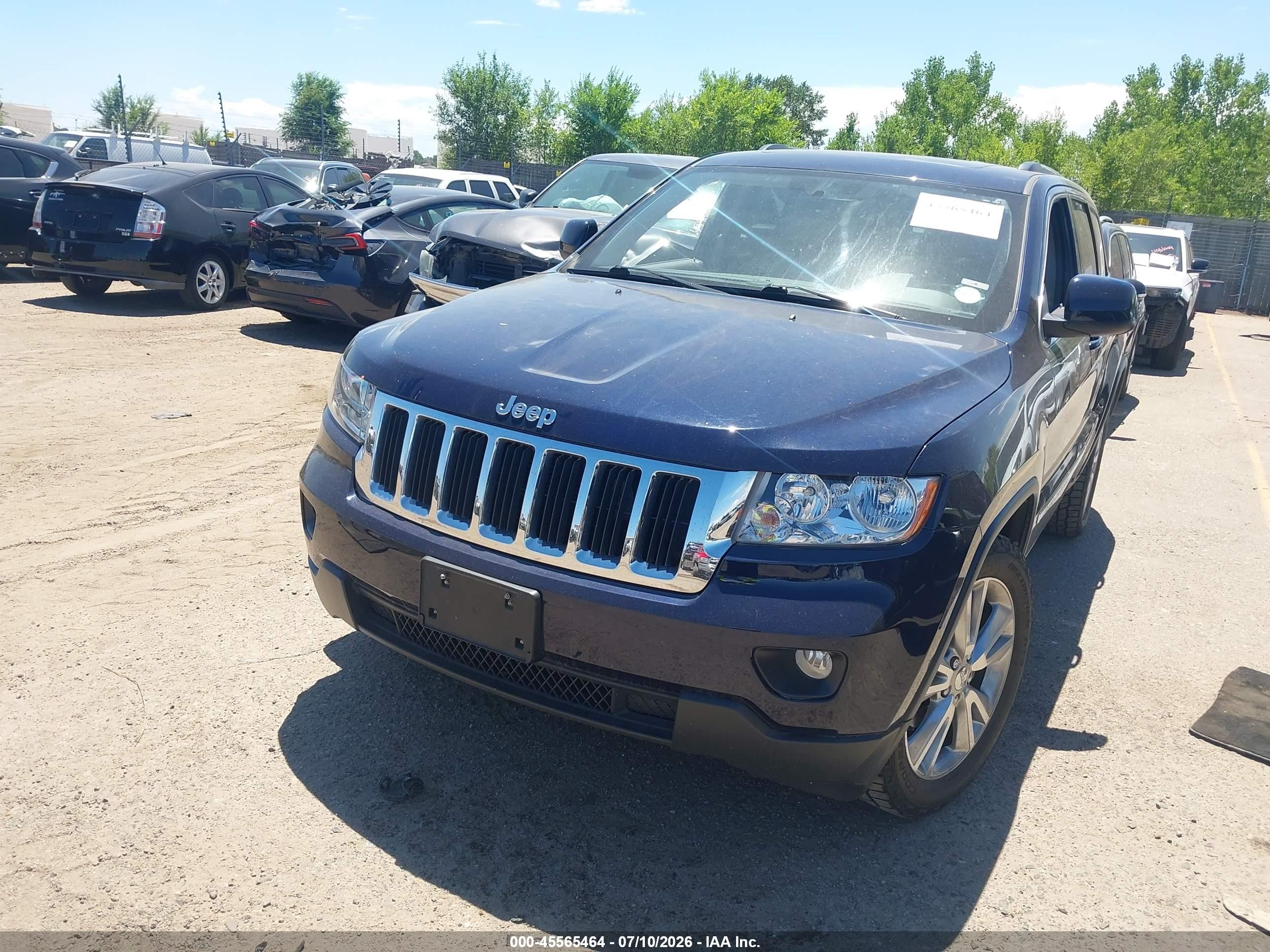 2013 Jeep Grand Cherokee Laredo Blue vin: 1C4RJFAG1DC502331