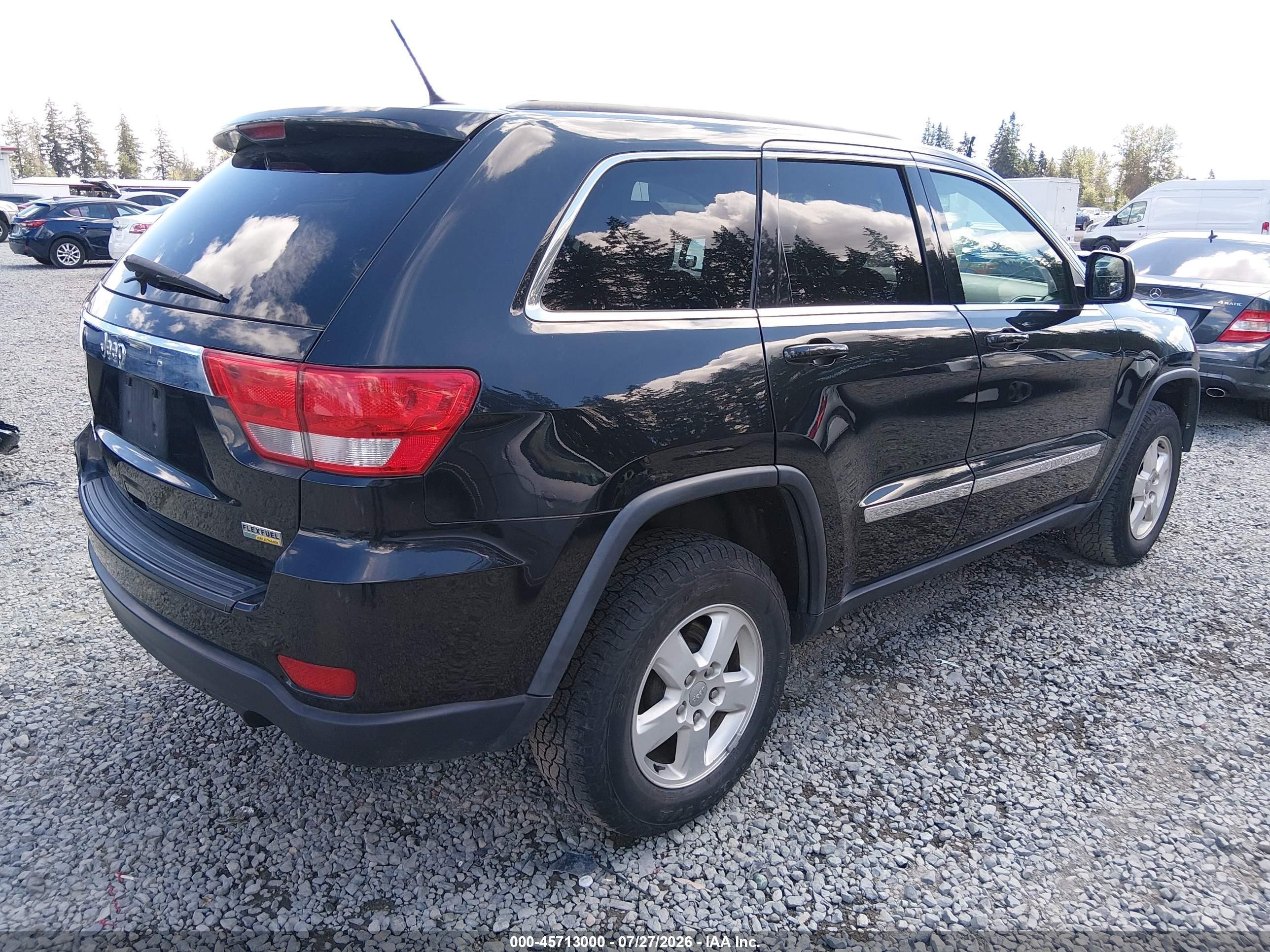 2013 Jeep Grand Cherokee Laredo Black vin: 1C4RJFAG1DC578261