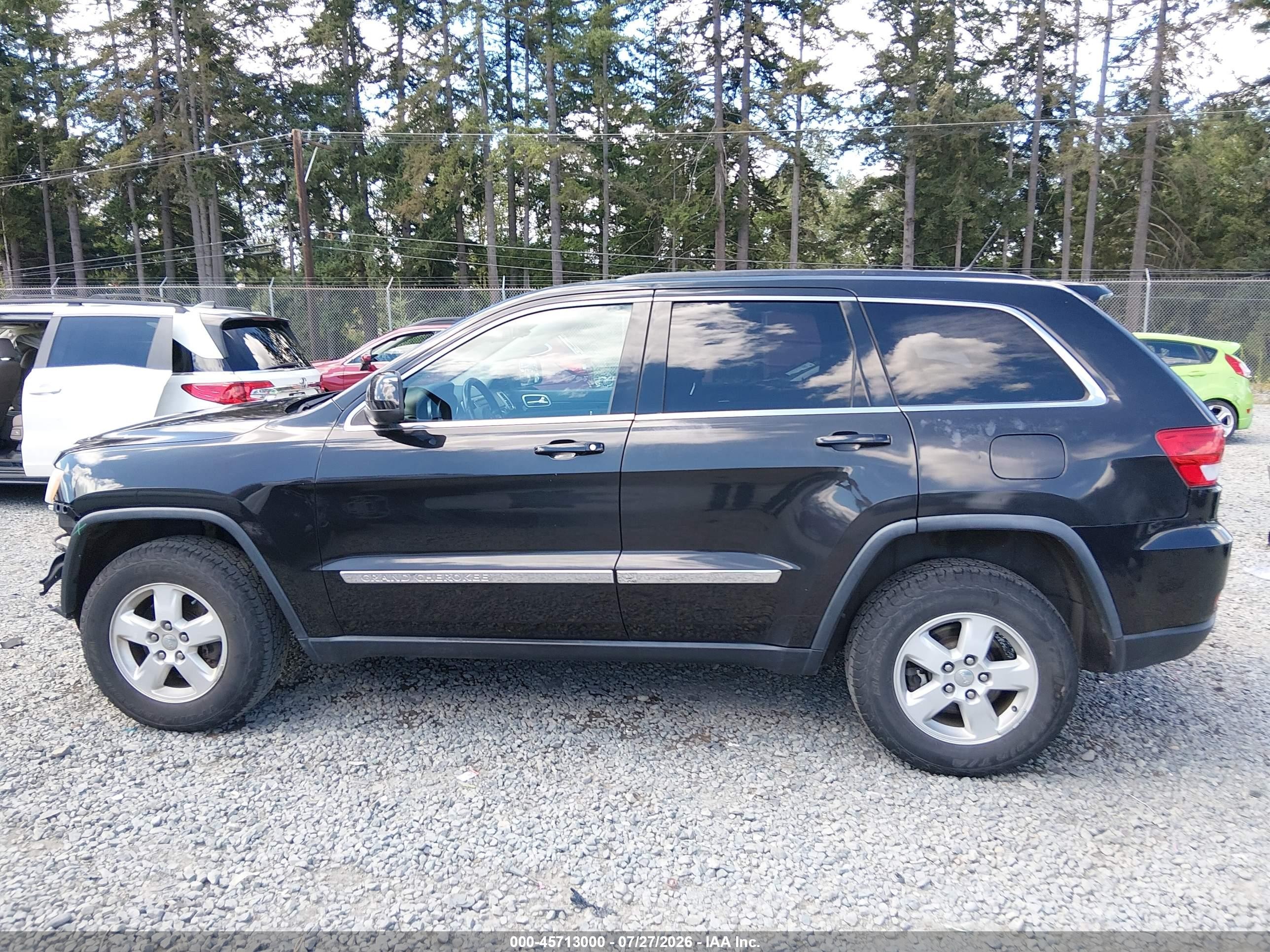 2013 Jeep Grand Cherokee Laredo Black vin: 1C4RJFAG1DC578261
