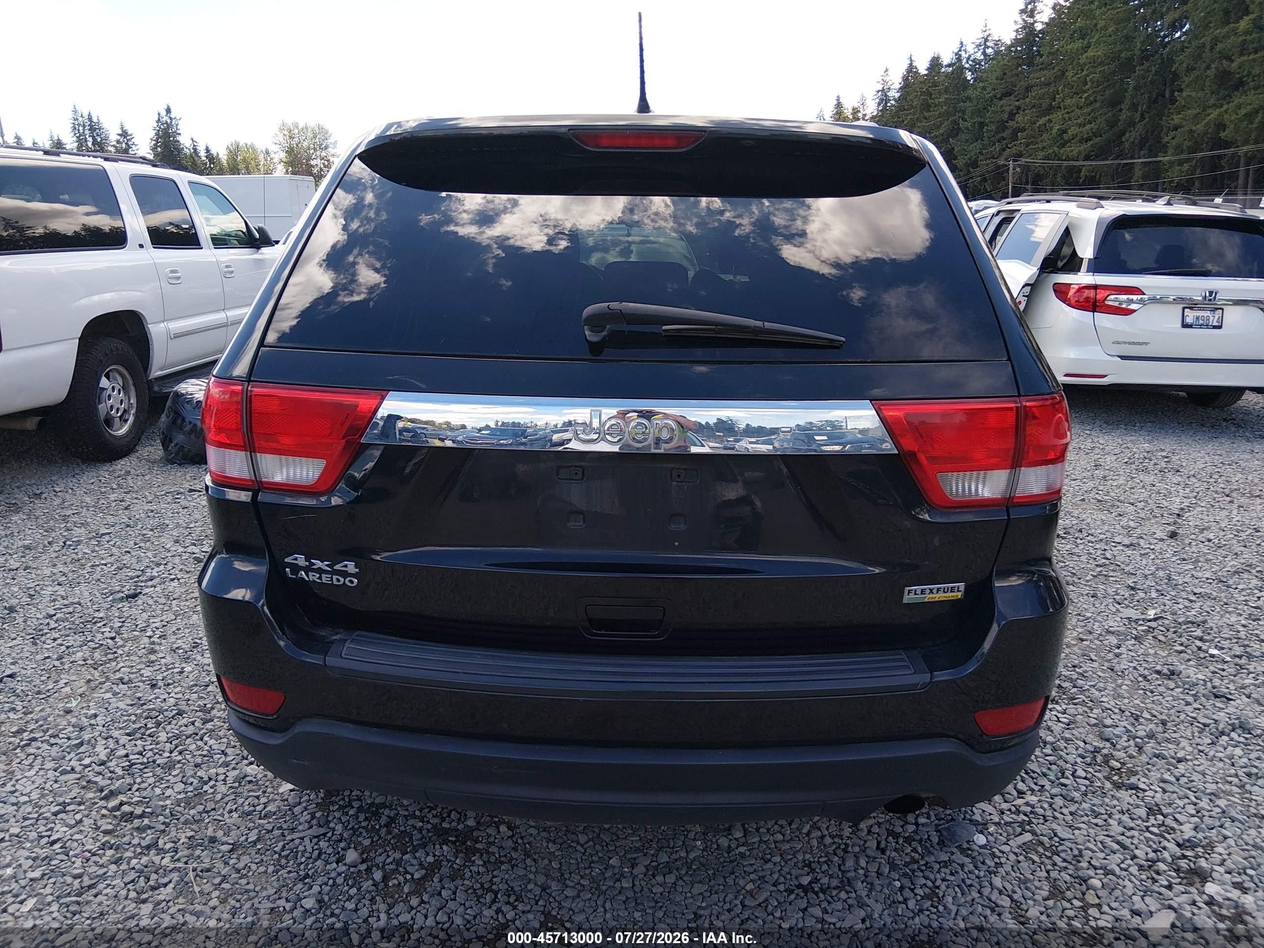 2013 Jeep Grand Cherokee Laredo Black vin: 1C4RJFAG1DC578261