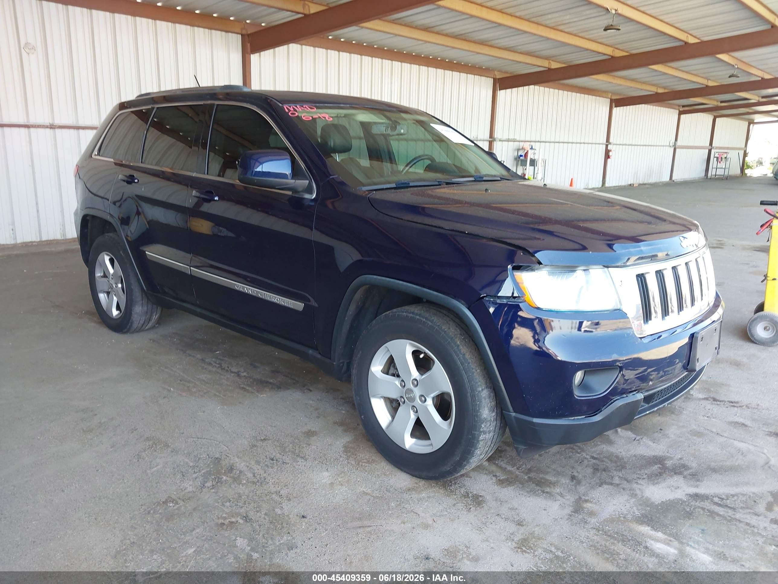 2013 Jeep Grand Cherokee Laredo Dark Blue vin: 1C4RJFAG1DC654917