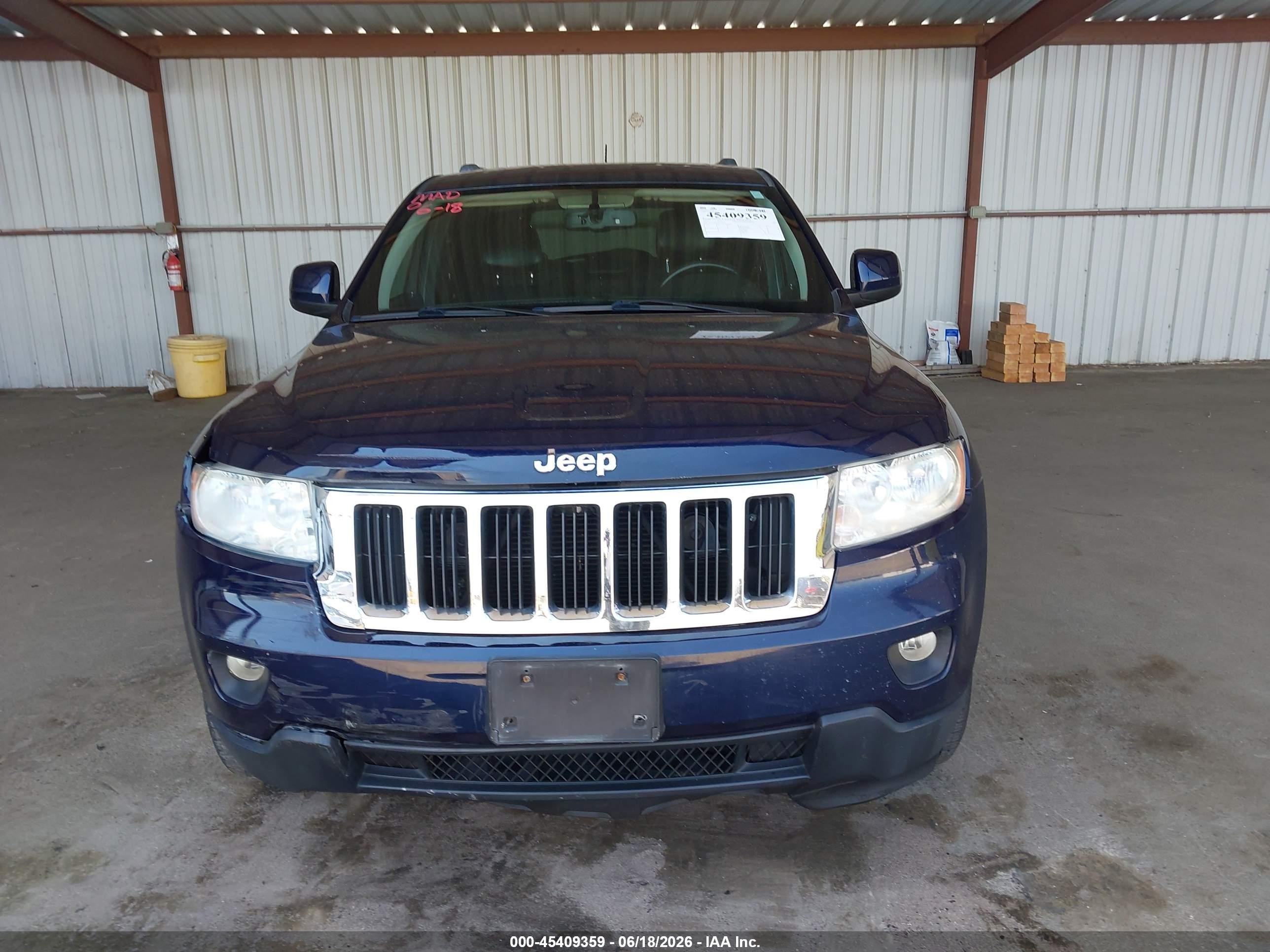 2013 Jeep Grand Cherokee Laredo Dark Blue vin: 1C4RJFAG1DC654917