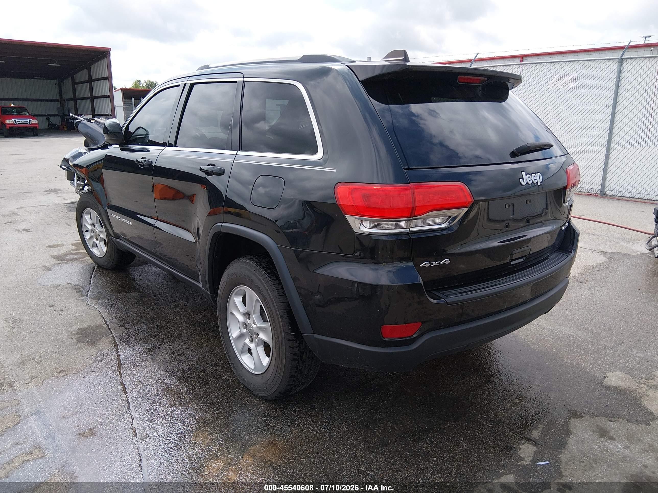 2014 Jeep Grand Cherokee Laredo Black vin: 1C4RJFAG1EC110676