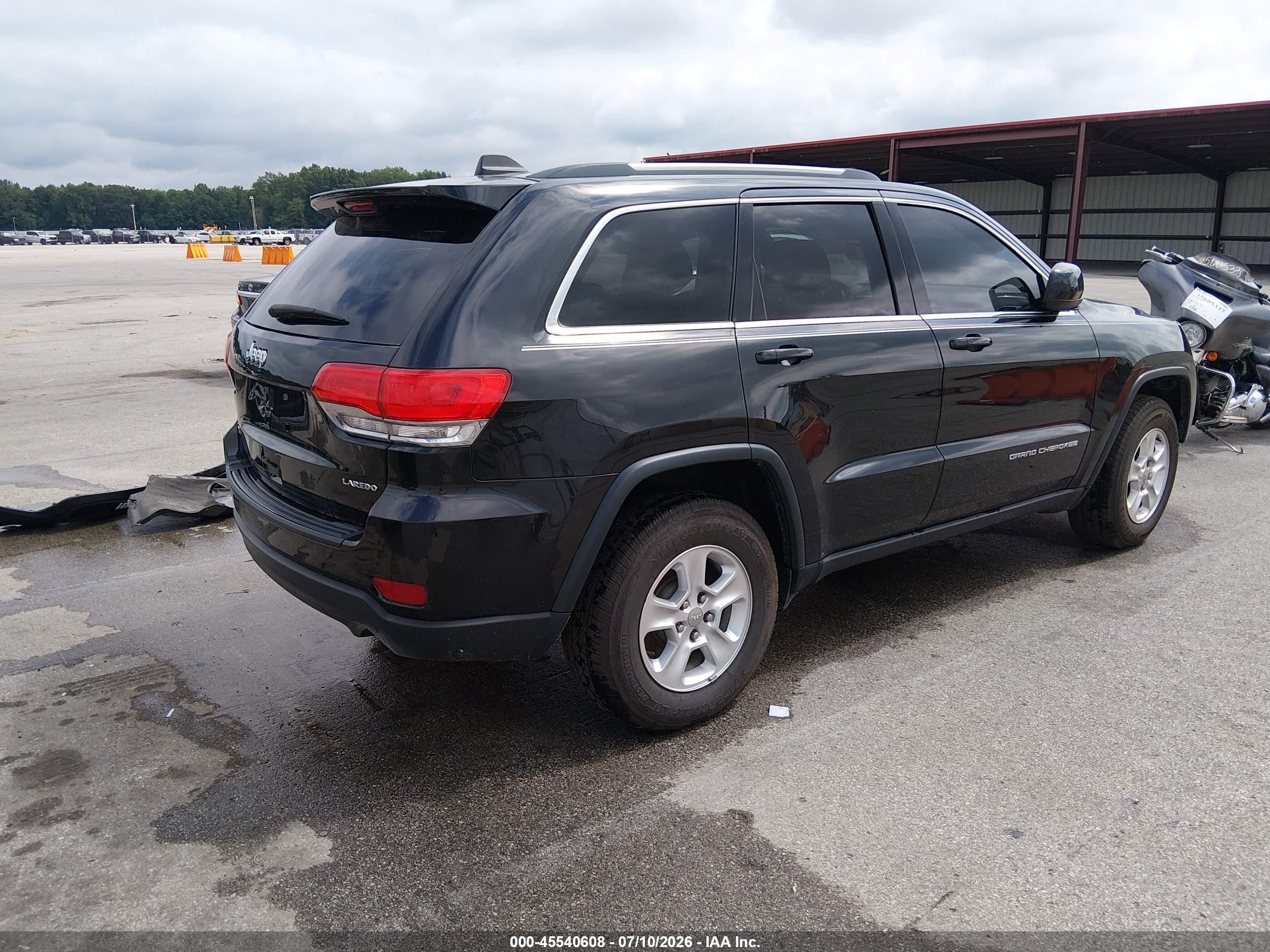 2014 Jeep Grand Cherokee Laredo Black vin: 1C4RJFAG1EC110676