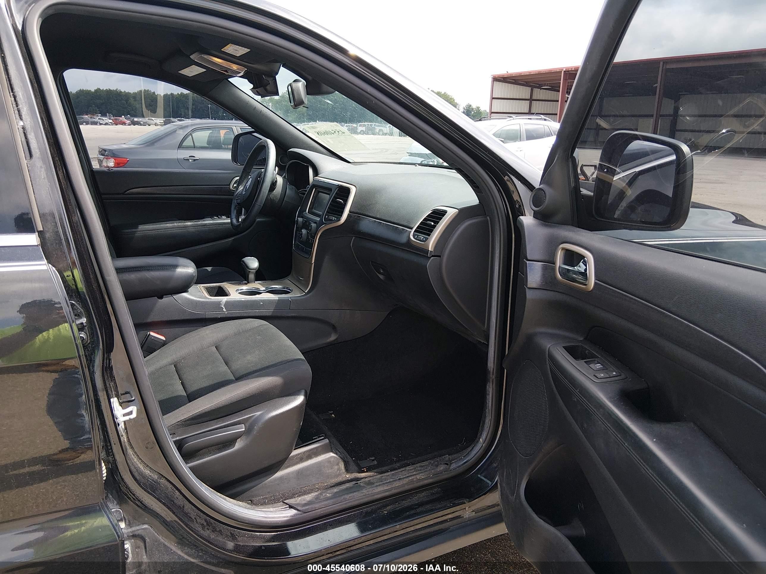2014 Jeep Grand Cherokee Laredo Black vin: 1C4RJFAG1EC110676