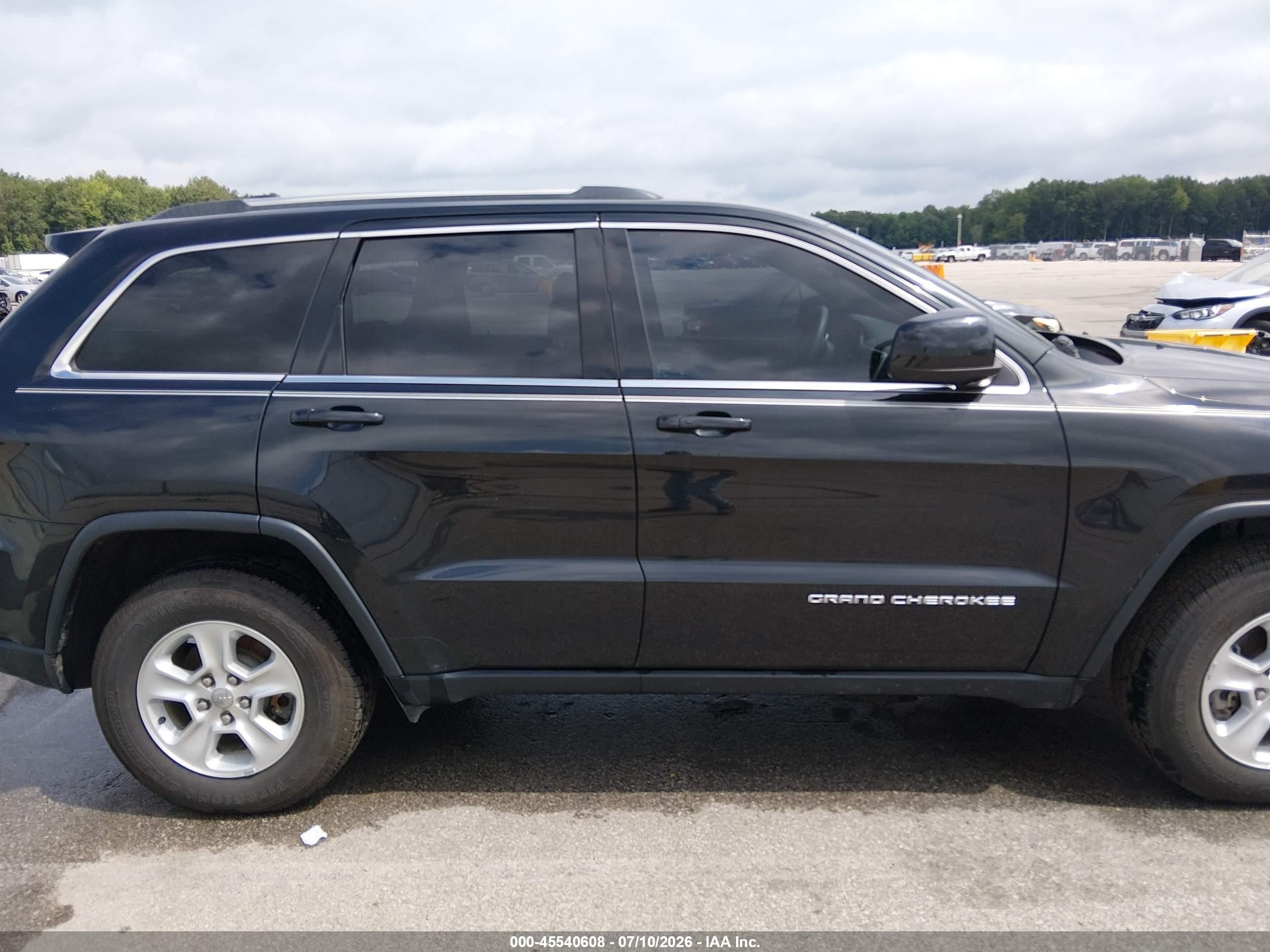2014 Jeep Grand Cherokee Laredo Black vin: 1C4RJFAG1EC110676